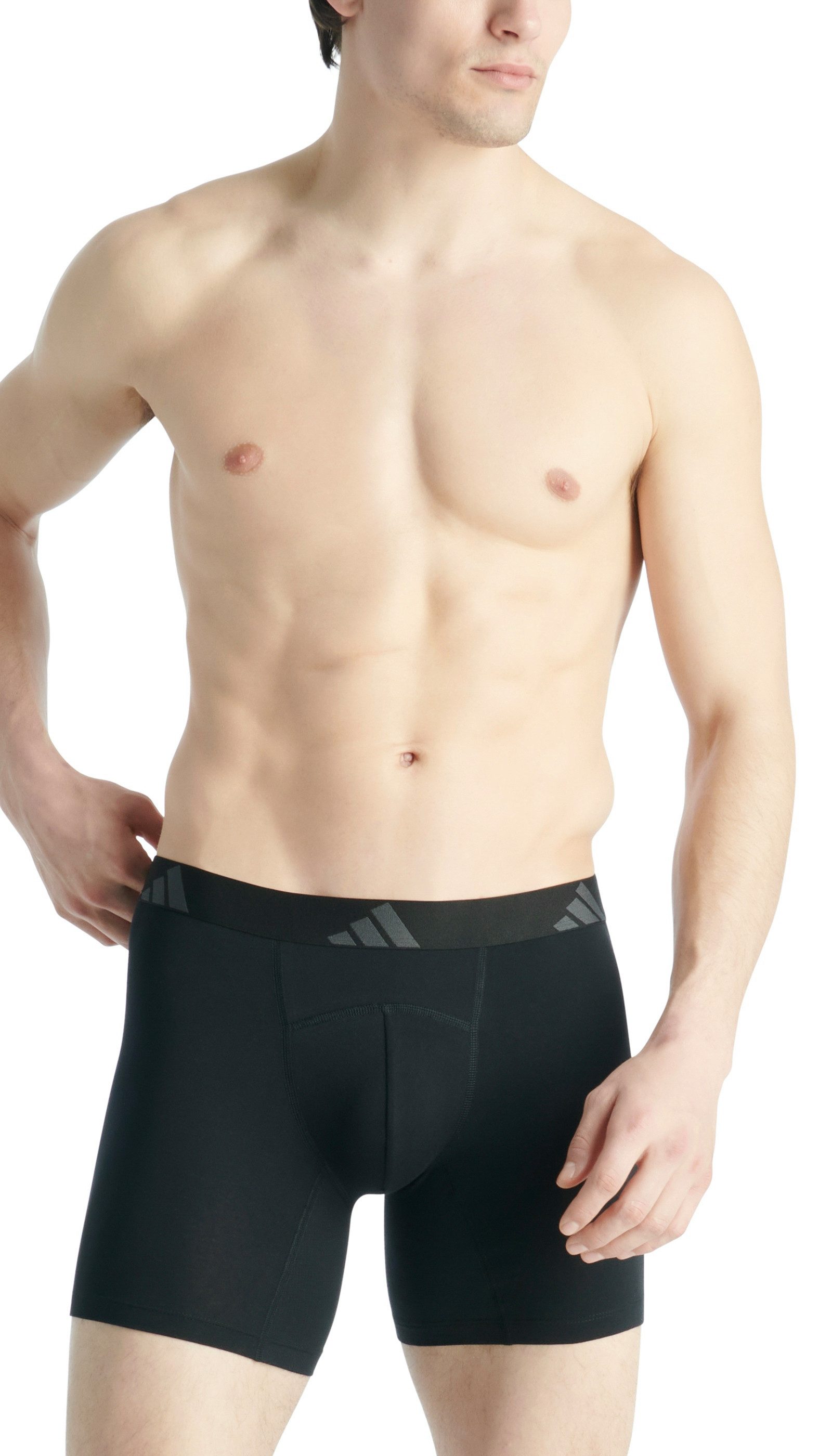 adidas Sportswear Boxershort Active Flex Cotton Geperforeerde mesh rugpartij en kruis (Set van 2)