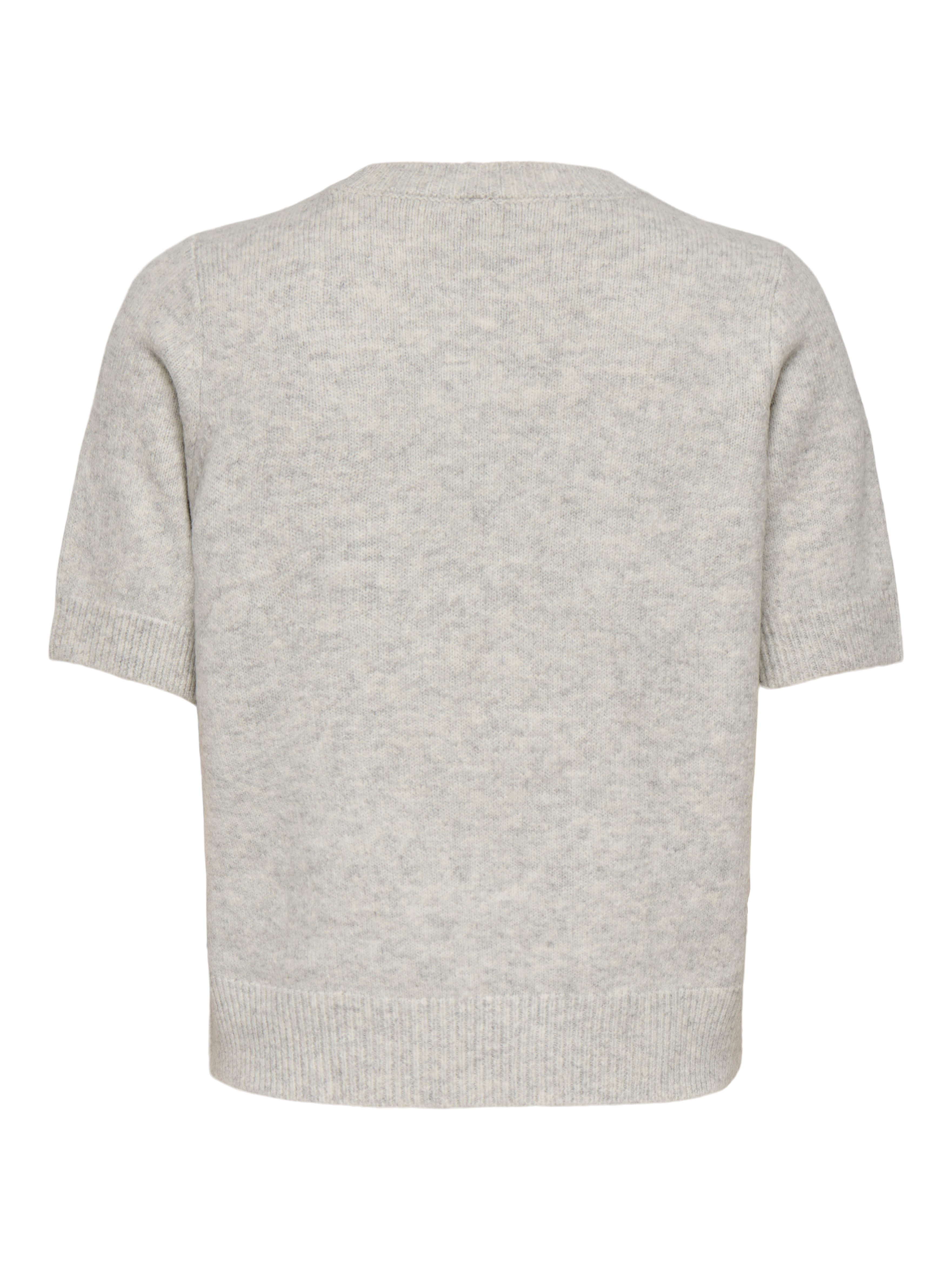 Only Trui met korte mouwen ONLABBY LIFE SS BLING TOP O-NECK KNT