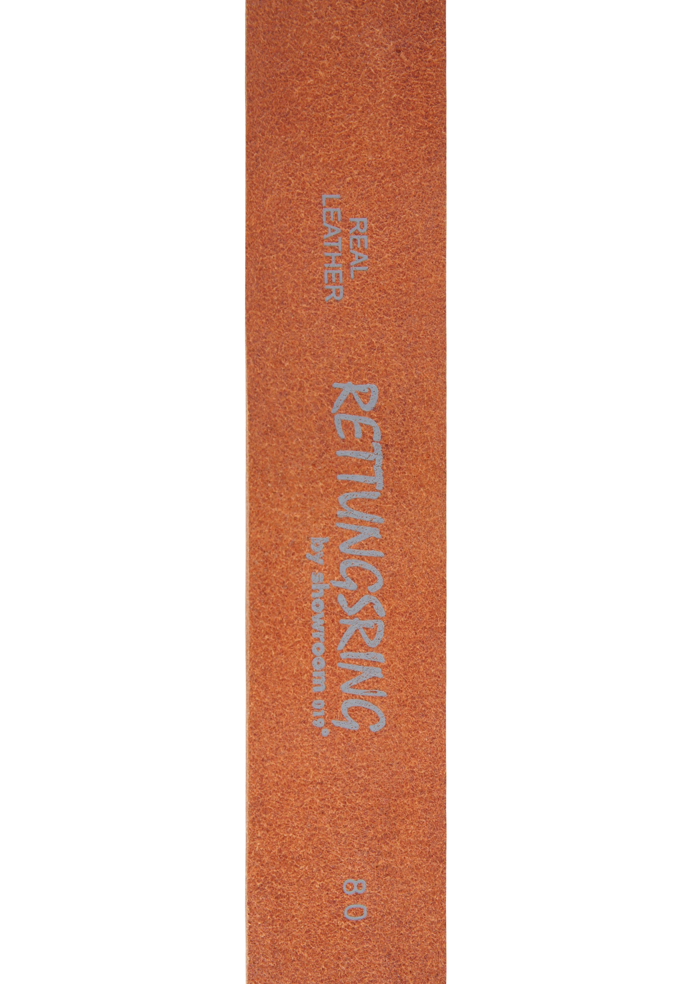RETTUNGSRING by showroom 019° Leren riem met verwisselbare sluiting "zeester rosé"