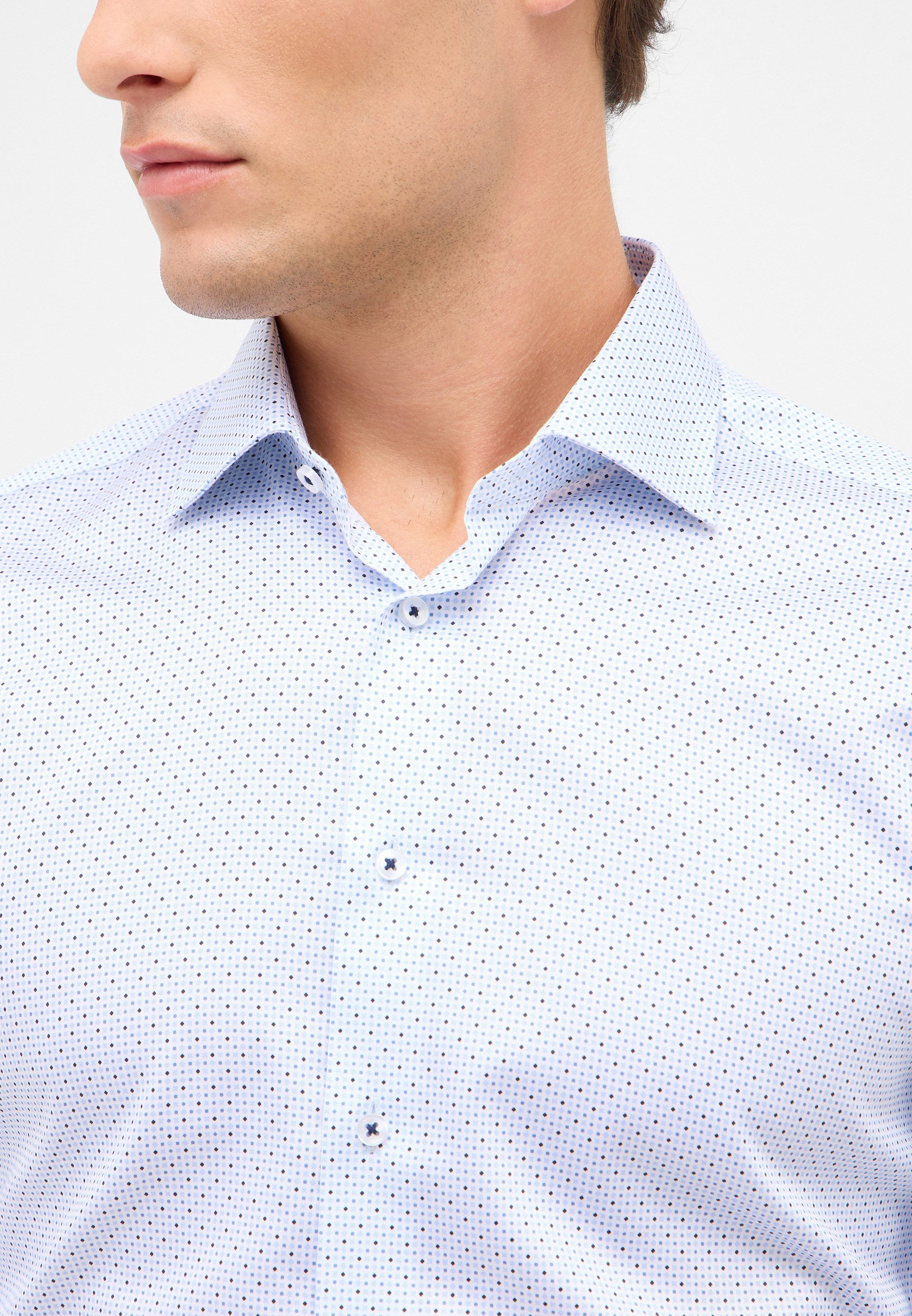 Eterna Overhemd met lange mouwen Slim fit NON IRON (strijkvrij)