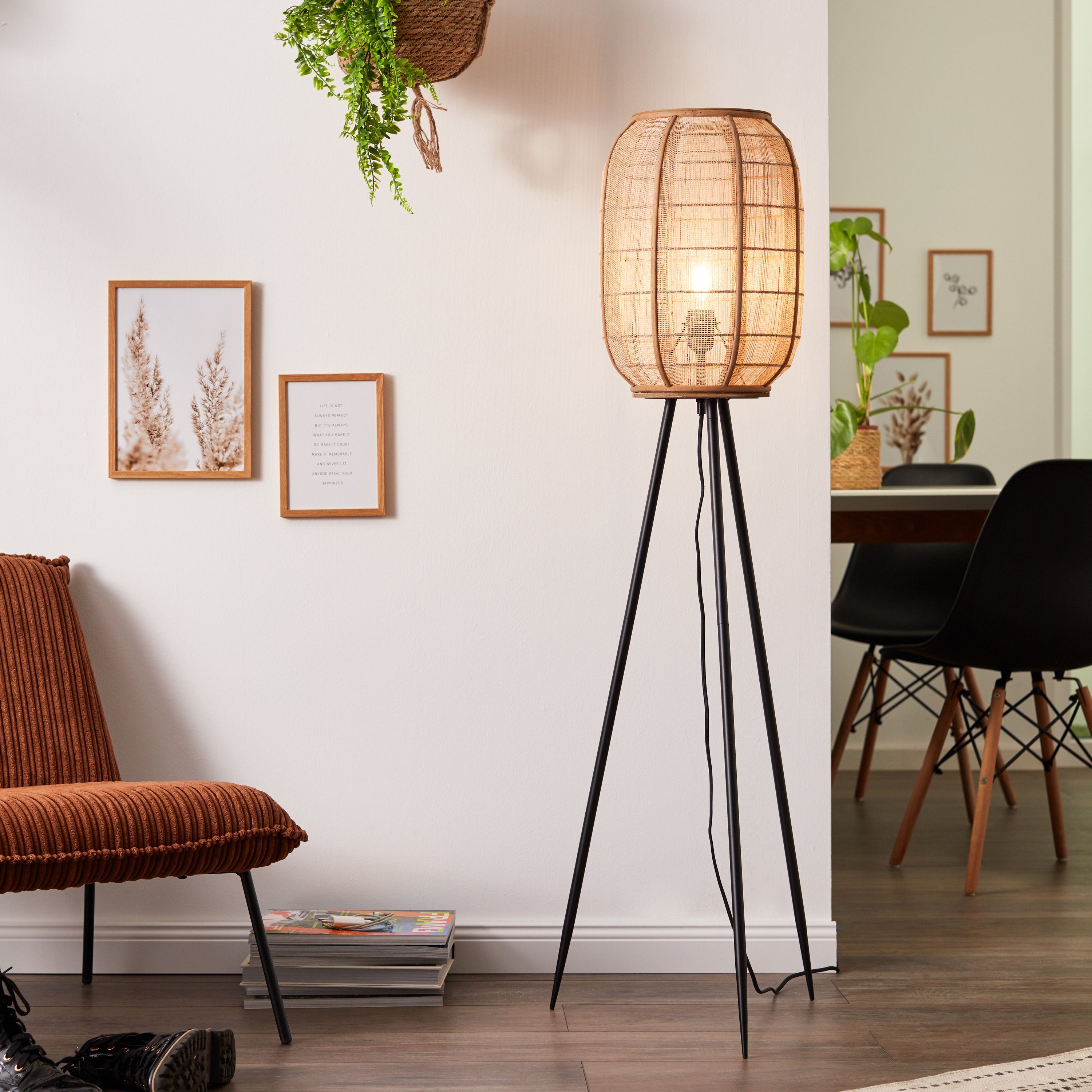 marge landelijk stoel Brilliant Leuchten Staande lamp Tanah im Boho Stil (1 stuk) in de online  winkel | OTTO