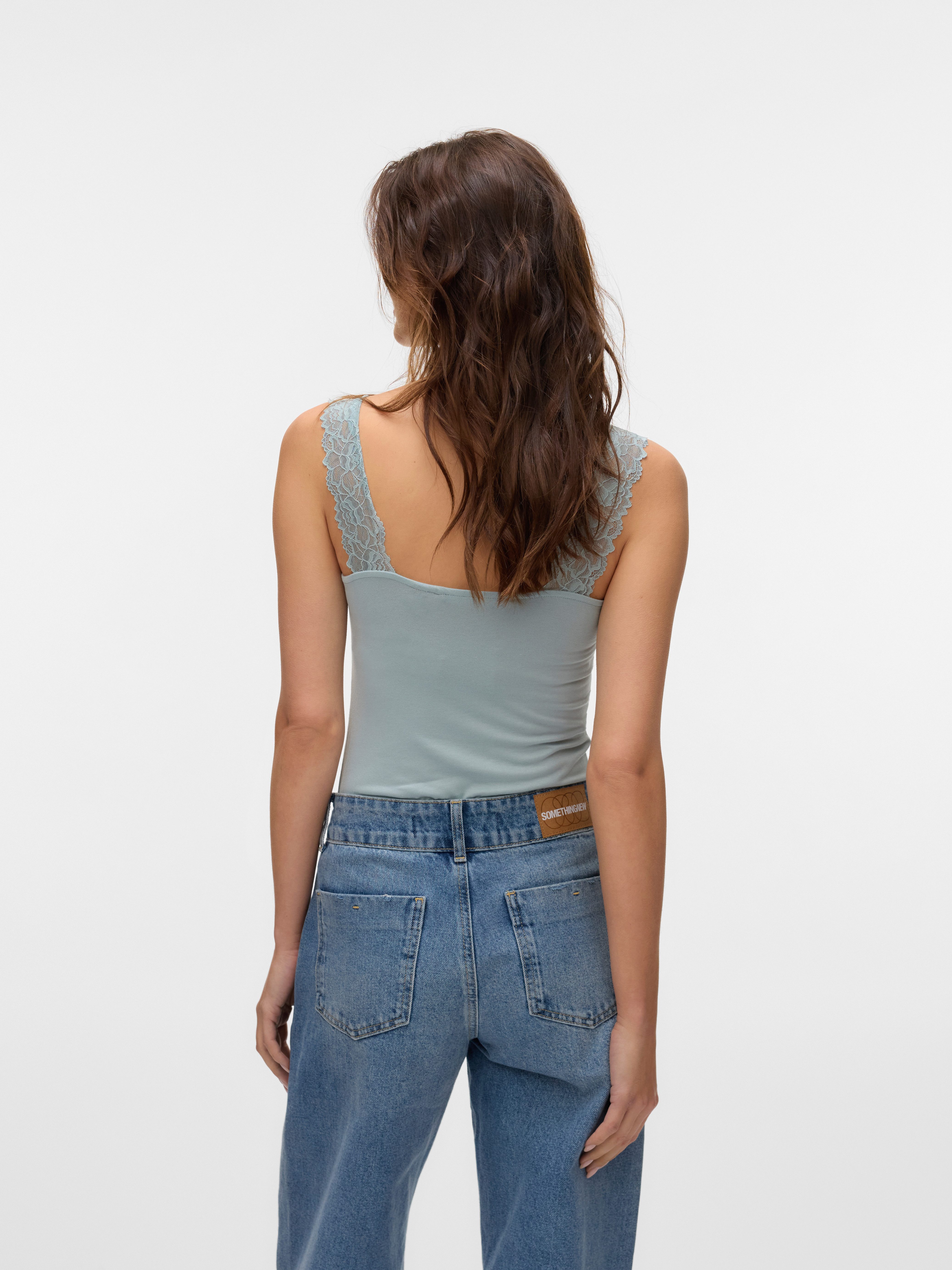 Vero Moda Kanten top VMROSA SL TOP JRS NOOS