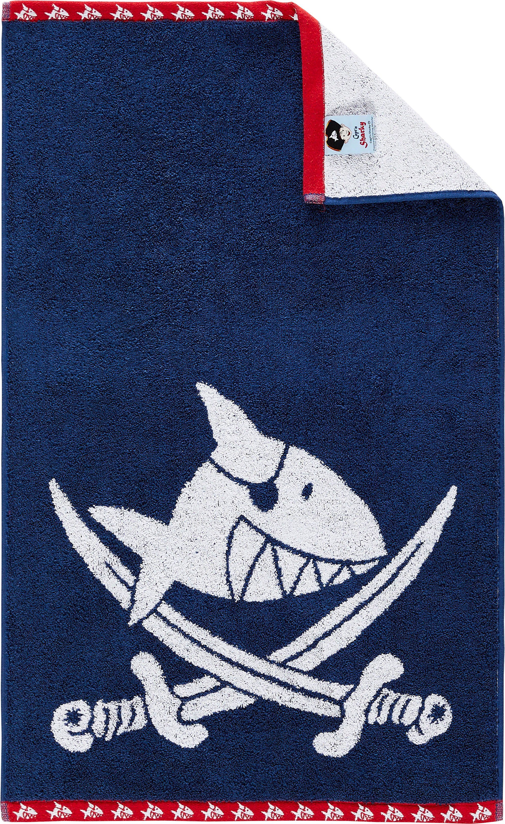 Dyckhoff Douchelaken Capt'n Sharky (1 stuk) handdoeken blauw
