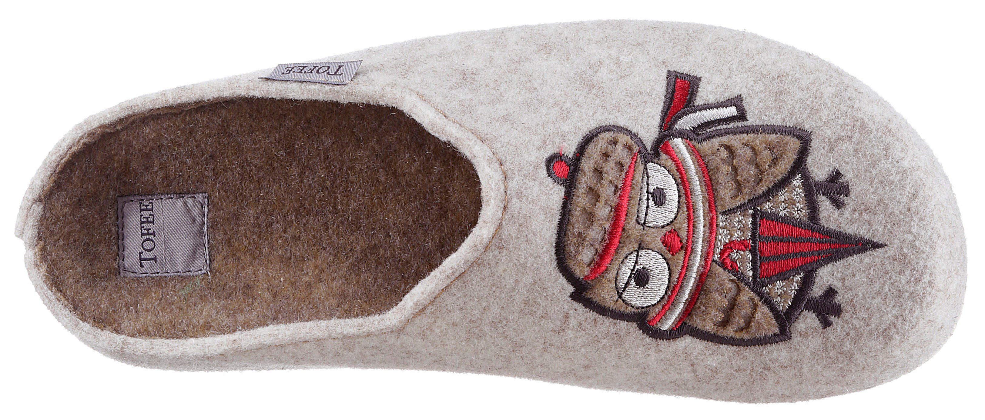 Tofee Pantoffels met leuk uilmotief online shoppen | OTTO