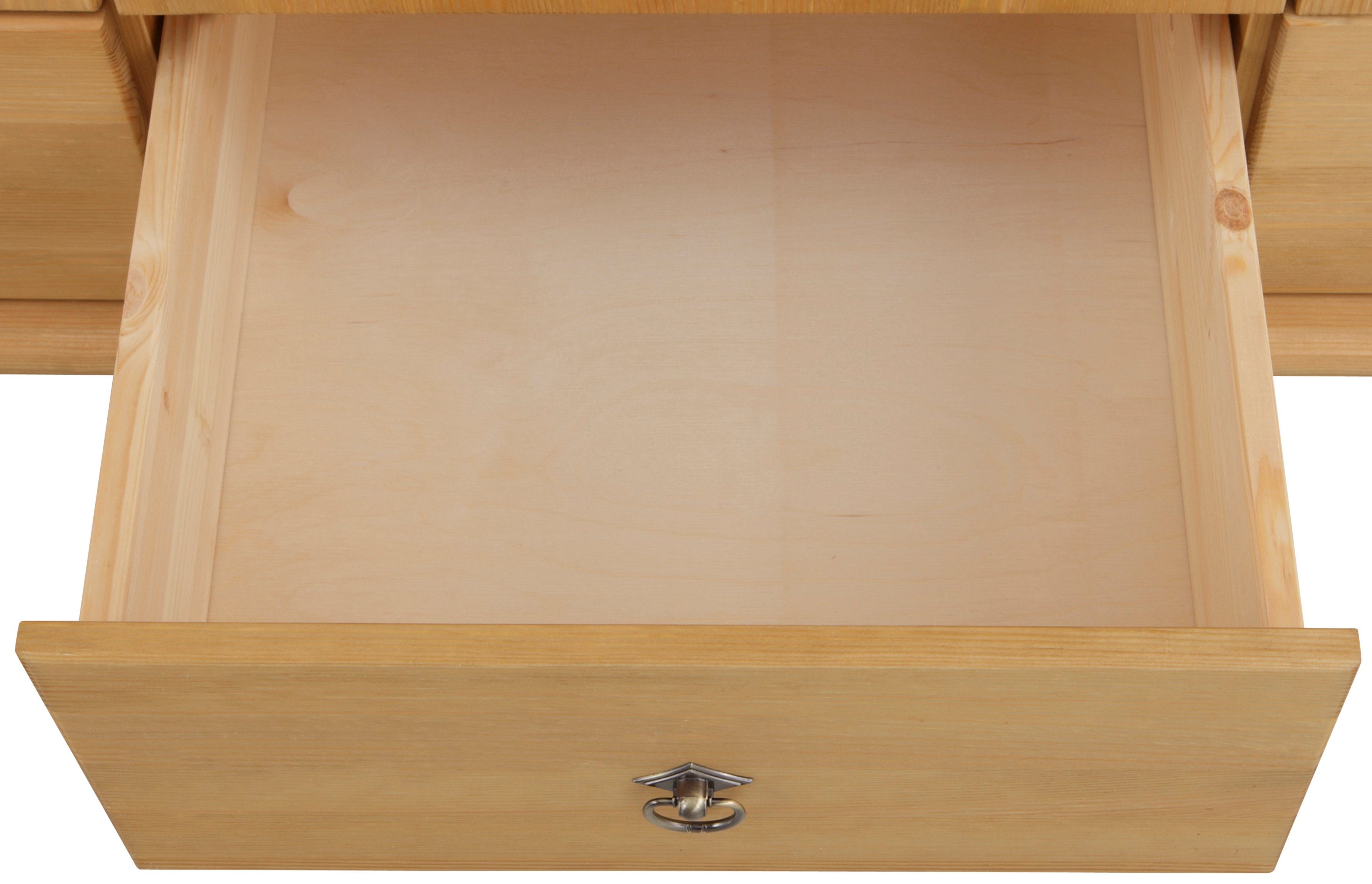 Home affaire Kledingkast TESSIN Breedte 245 cm, massief grenen, met spiegel