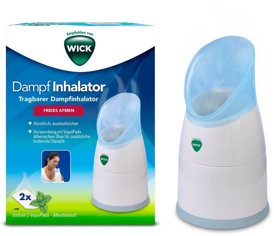 WICK Inhalator W1300V1 compact en eenvoudig te bedienen, de inhalator ondersteunt een vrije...