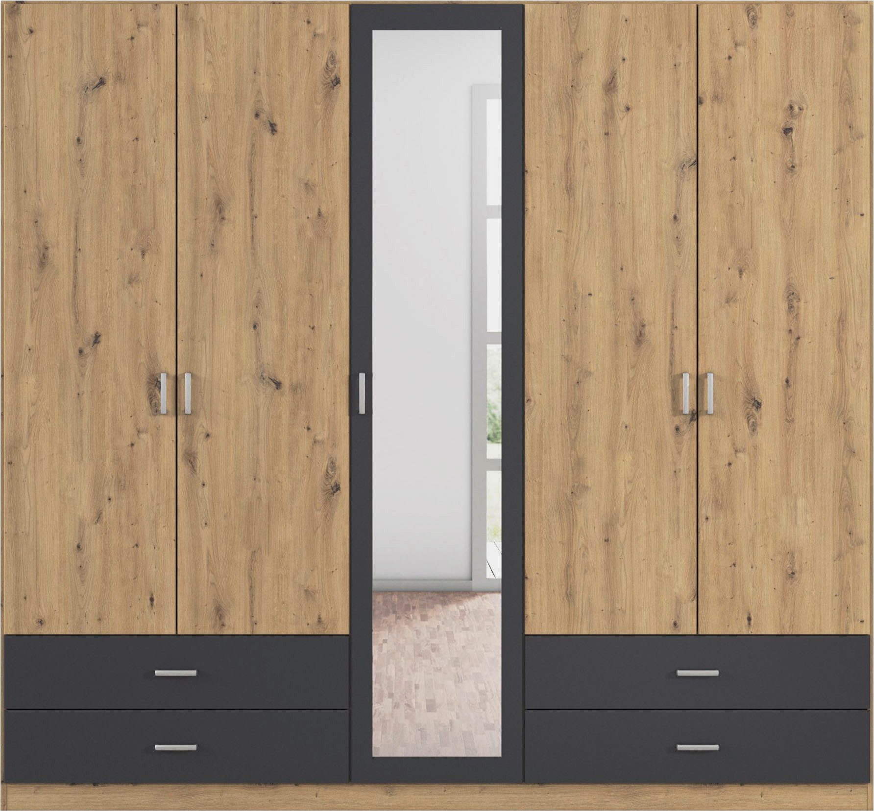 rauch Draaideurkast Borbona Kledingkast kast garderobe waskast BORBONA in 2 breedtes