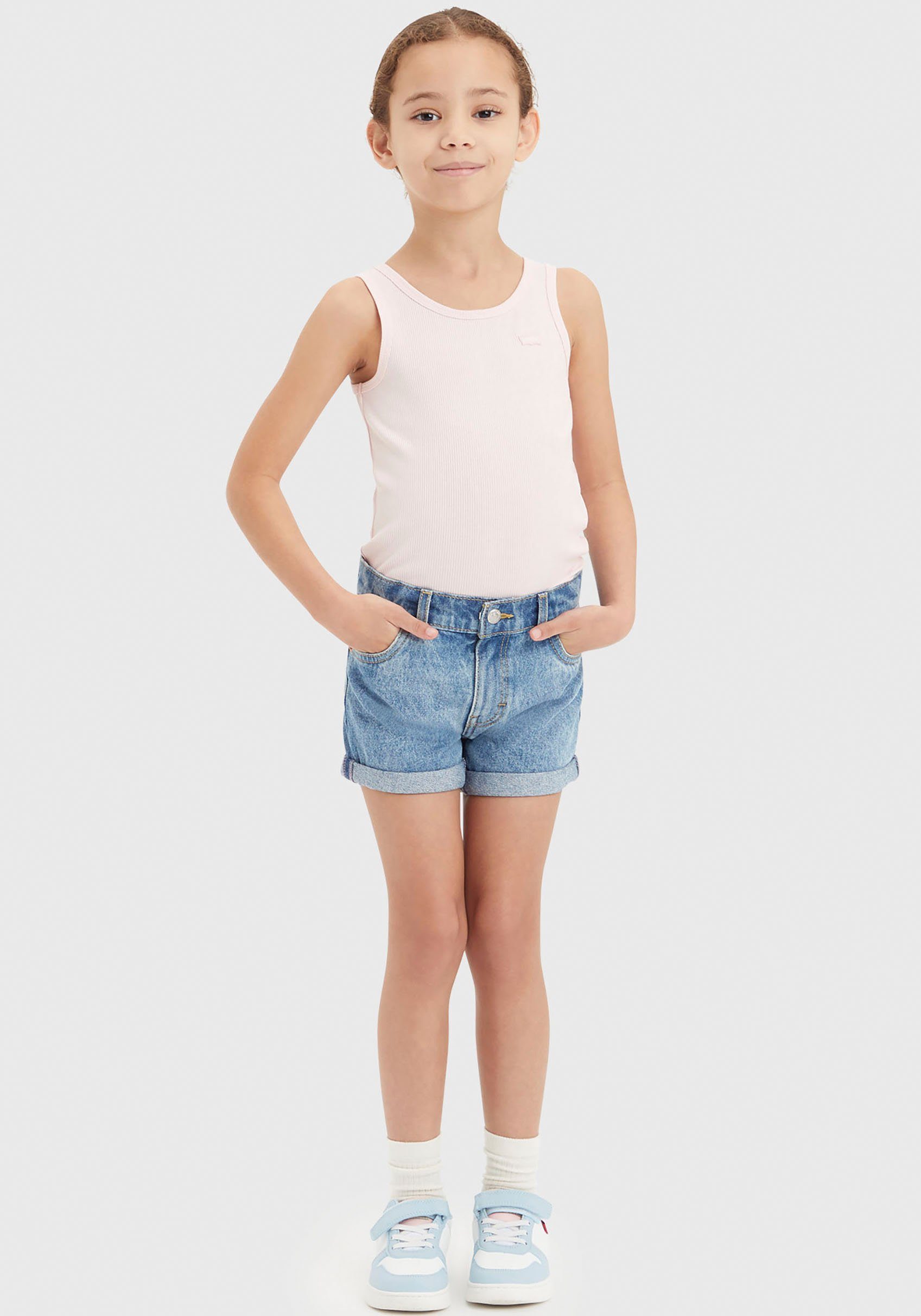 Levi's Kidswear Jeansshort LVG MINI MOM SHORT W/ ROLL CUF