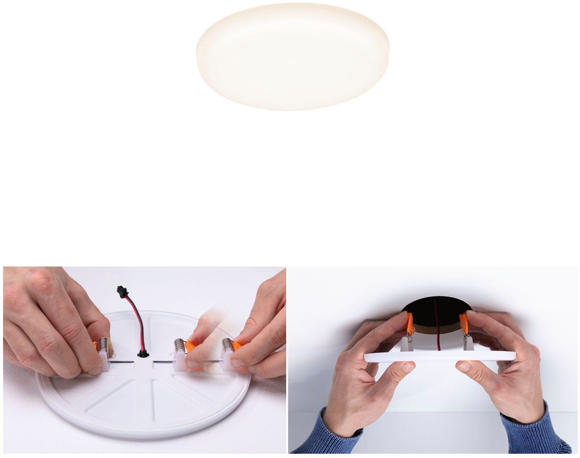 Paulmann Ledinbouwlamp LED Inbouwpaneel Veluna VariFit IP44 rond 75mm 4,5W 3.000K Satin (1 stuk)