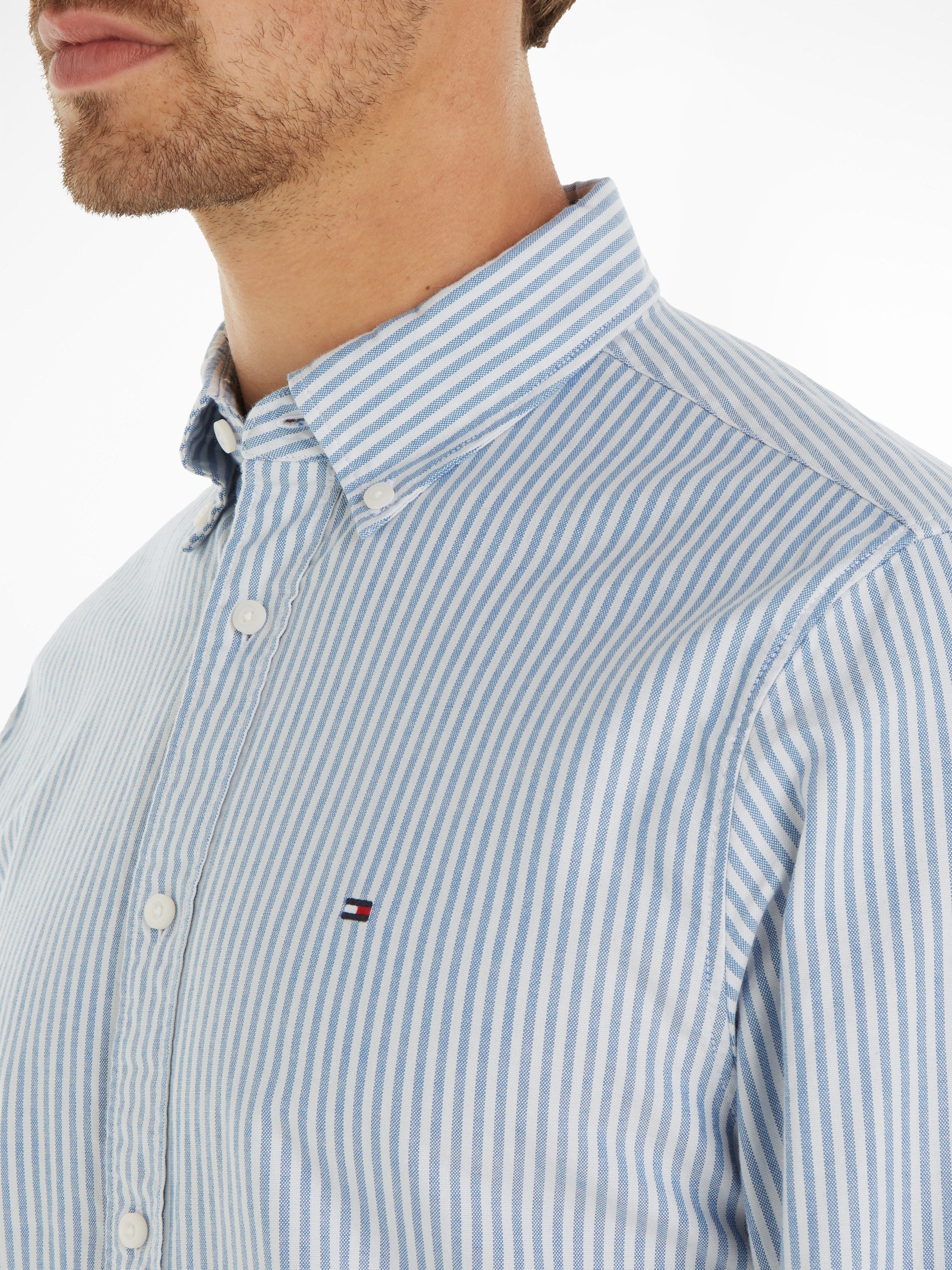 Tommy Hilfiger Overhemd met lange mouwen HERITAGE OXFORD STRIPE RF SHIRT