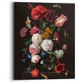 reinders! artprint stilleven met bloemenvaas jan davidsz de heem - oude meester - beroemde schilderij, bloemen (1 stuk) multicolor