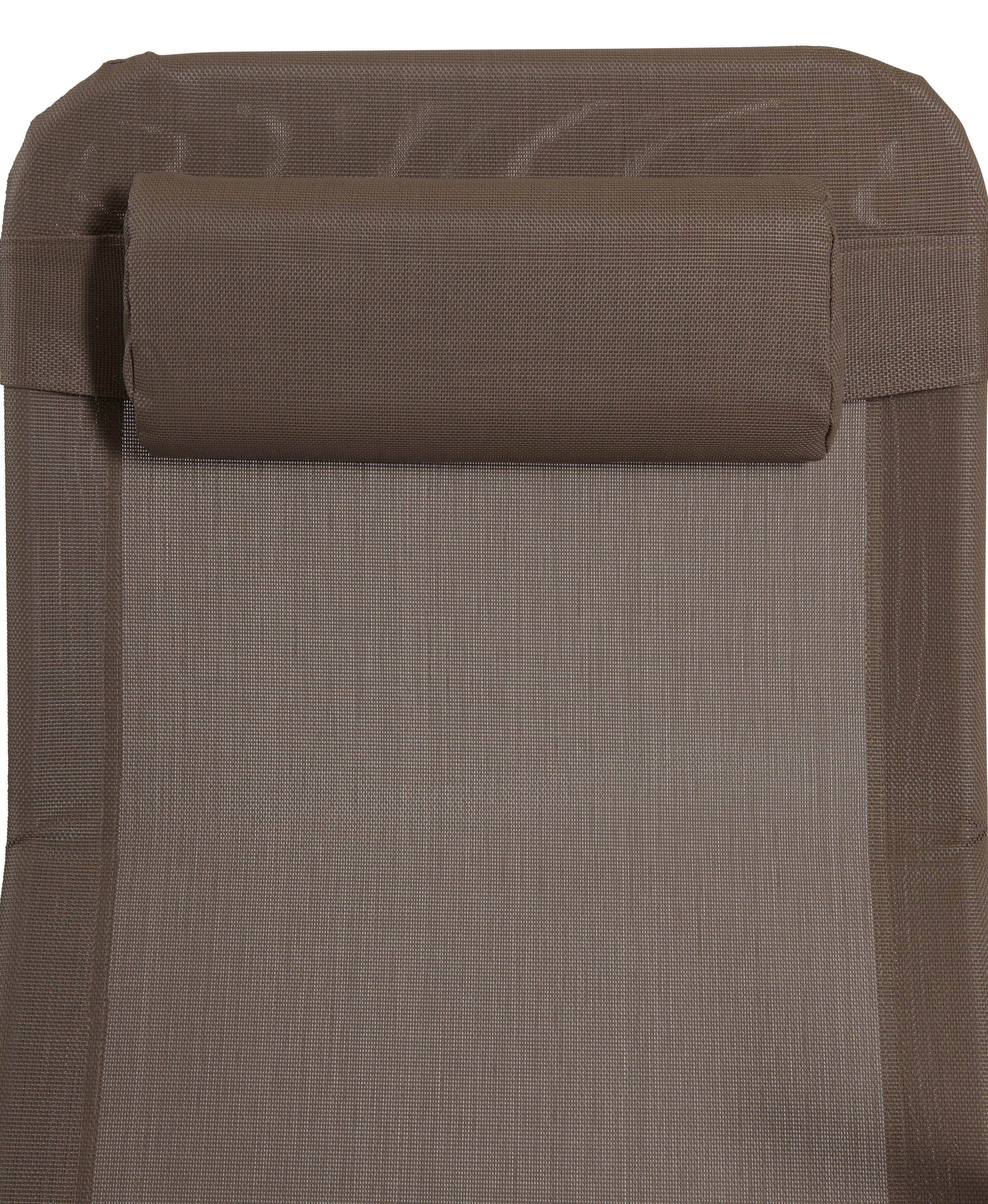 MERXX Ligstoel XXL Metaal/textiel, incl. hoofdkussen