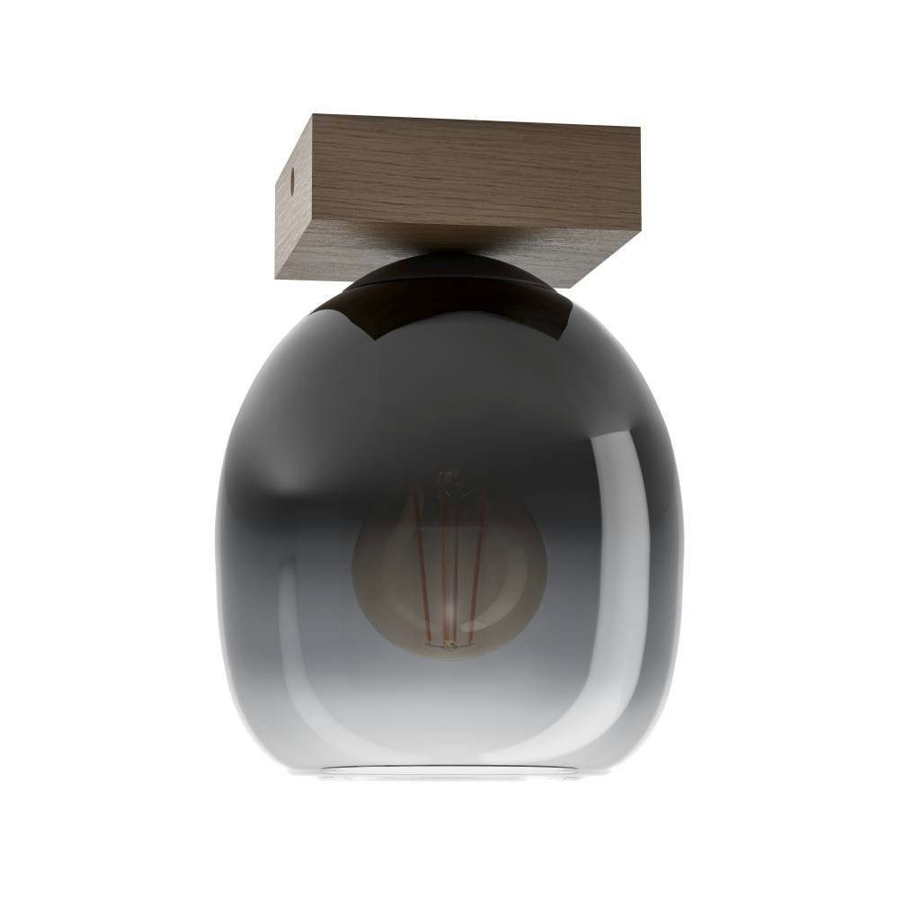 EGLO Plafondlamp FILAGO Plafondlamp, bruin en zwart-transparant, FSCM70PA, E27 fitting (1 stuk)