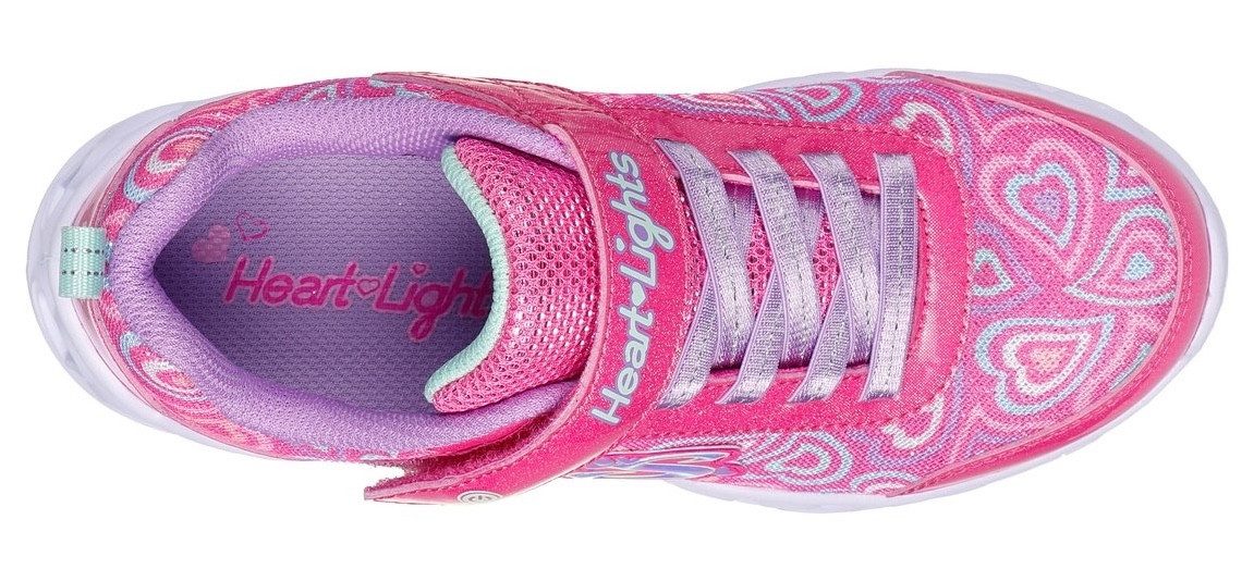 Skechers Sneakers HEART LIGHTS Blinkende schoen met hart-loopzool, maat sjabloon te downloaden