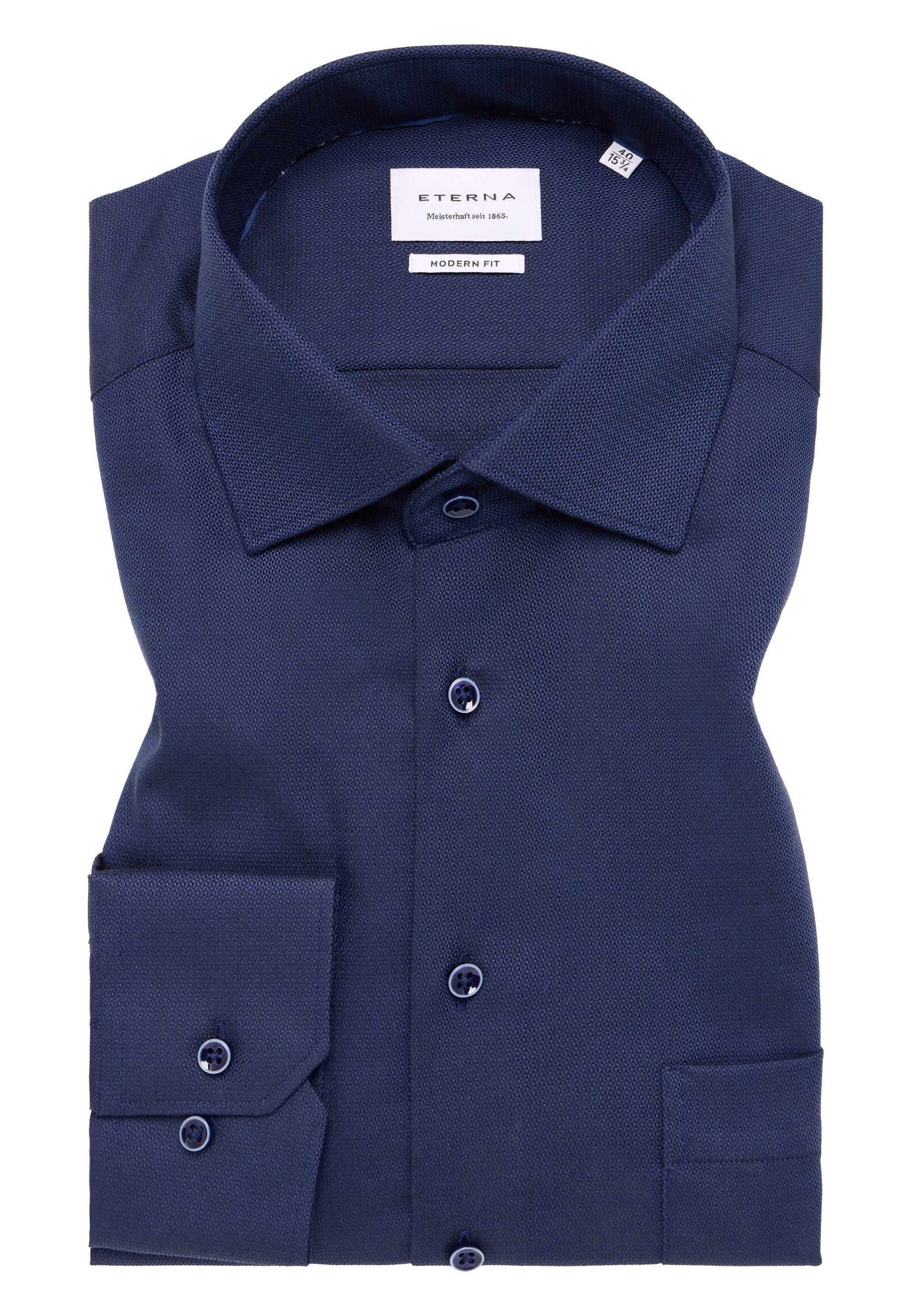 Eterna Overhemd met lange mouwen MODERN FIT NON IRON (strijkvrij)