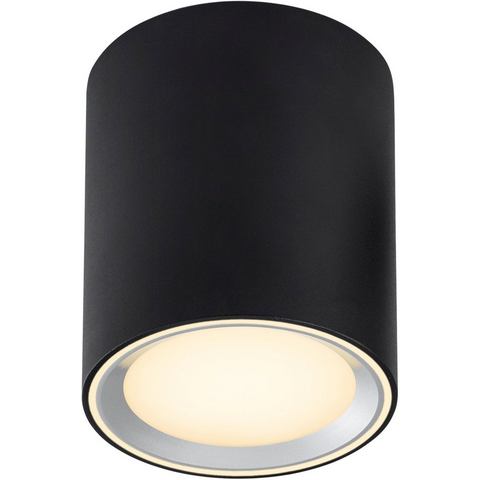 Nordlux plafondlamp LED Fallon zwart 12cm 8,5W