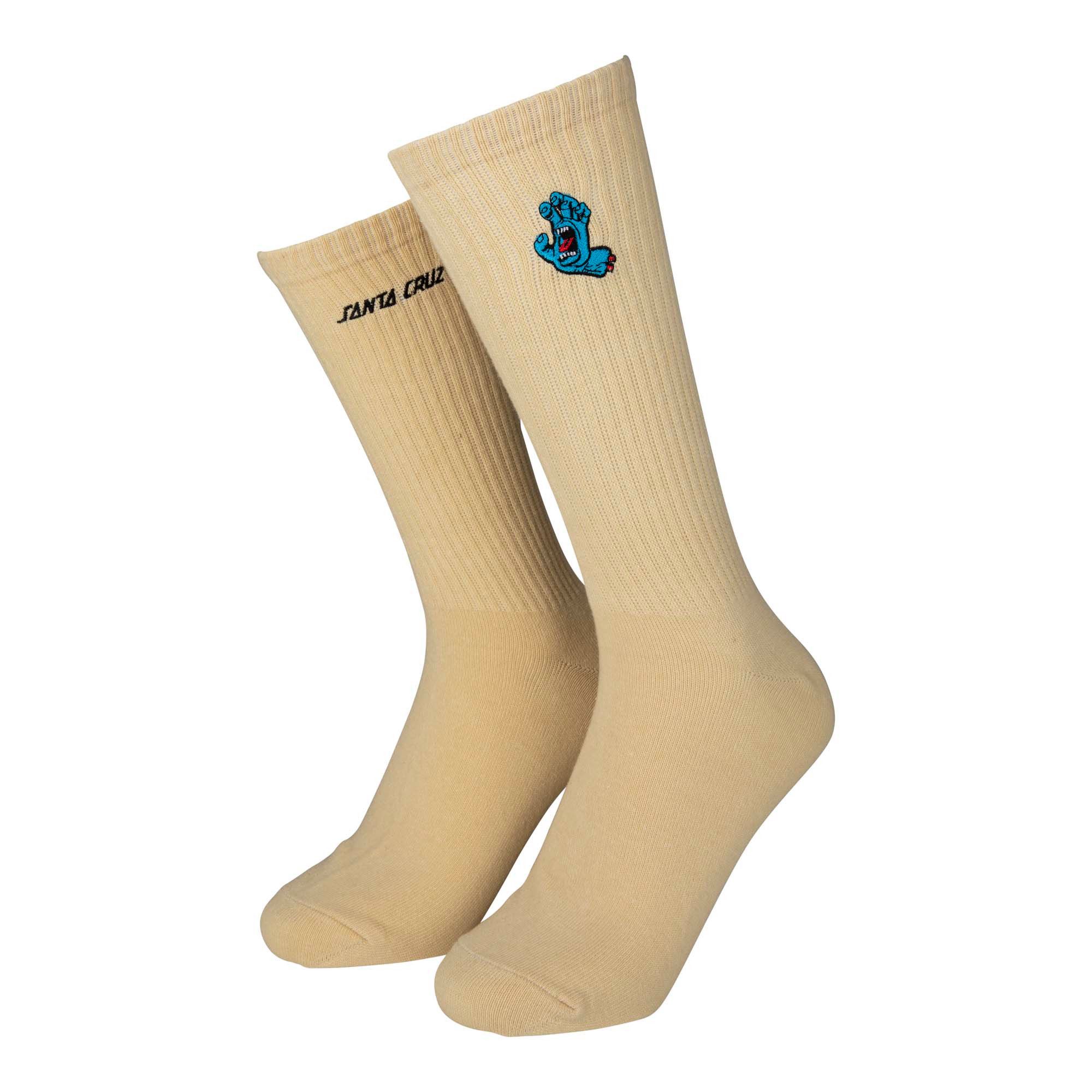 Santa Cruz Sokken SCREAMING MINI HAND SOCK heren sokken beige