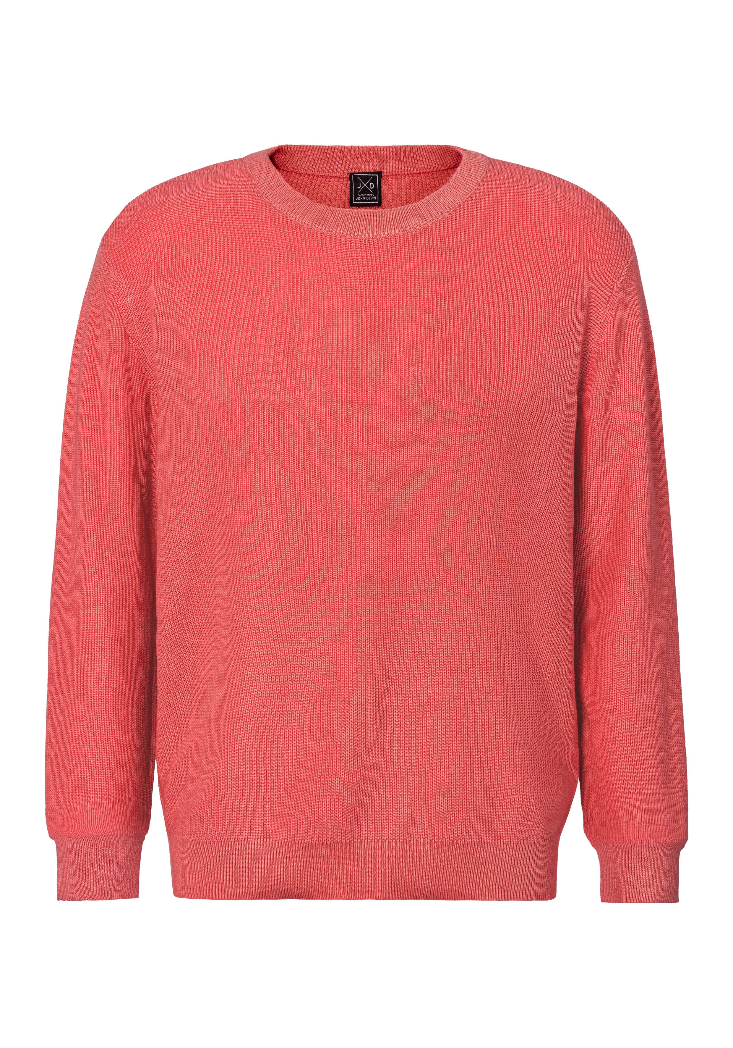 John Devin Gebreide trui Pullover in modieuze kleuren van katoenmix