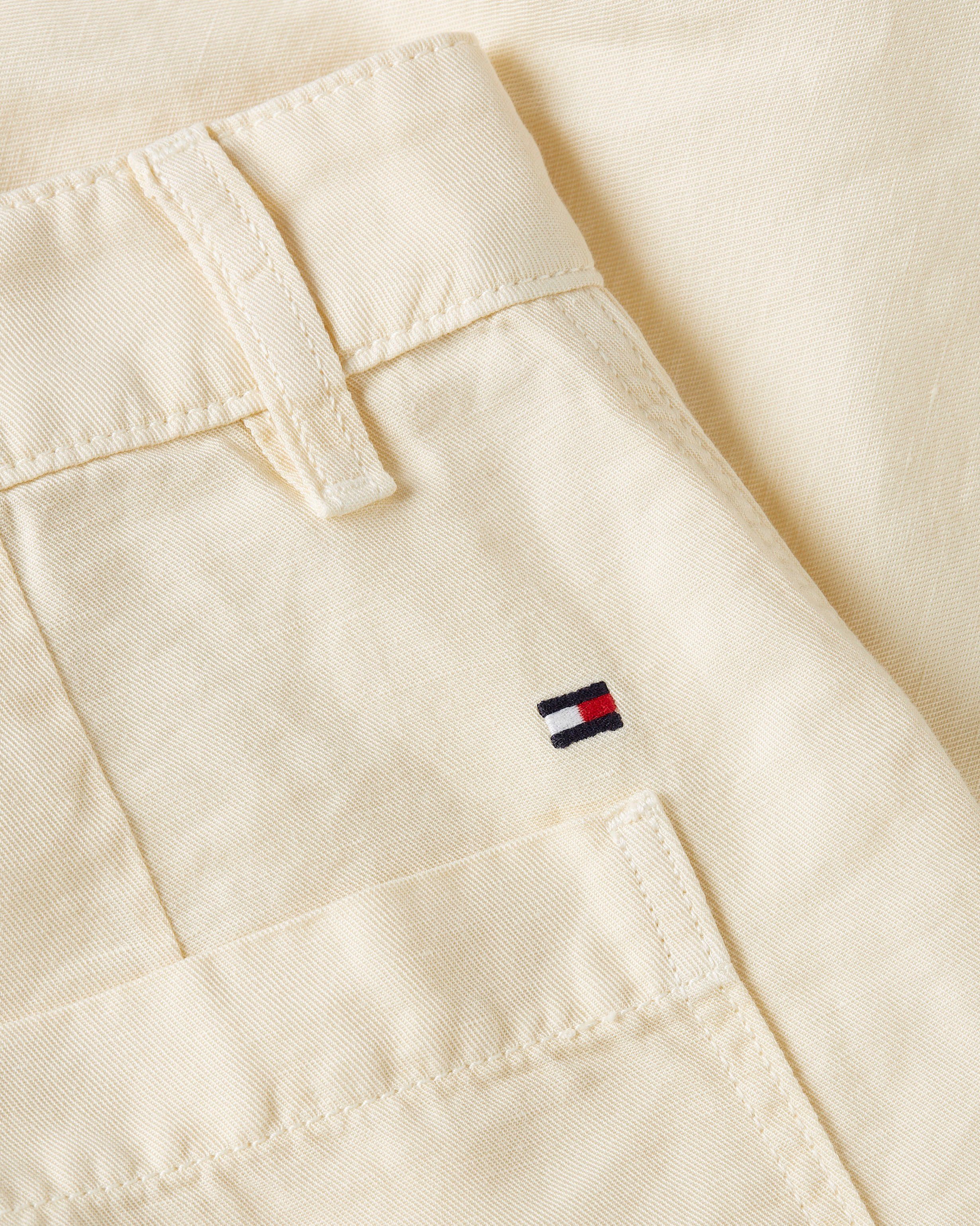 Tommy Hilfiger Short COTTON LINEN SHORT met geborduurd logo