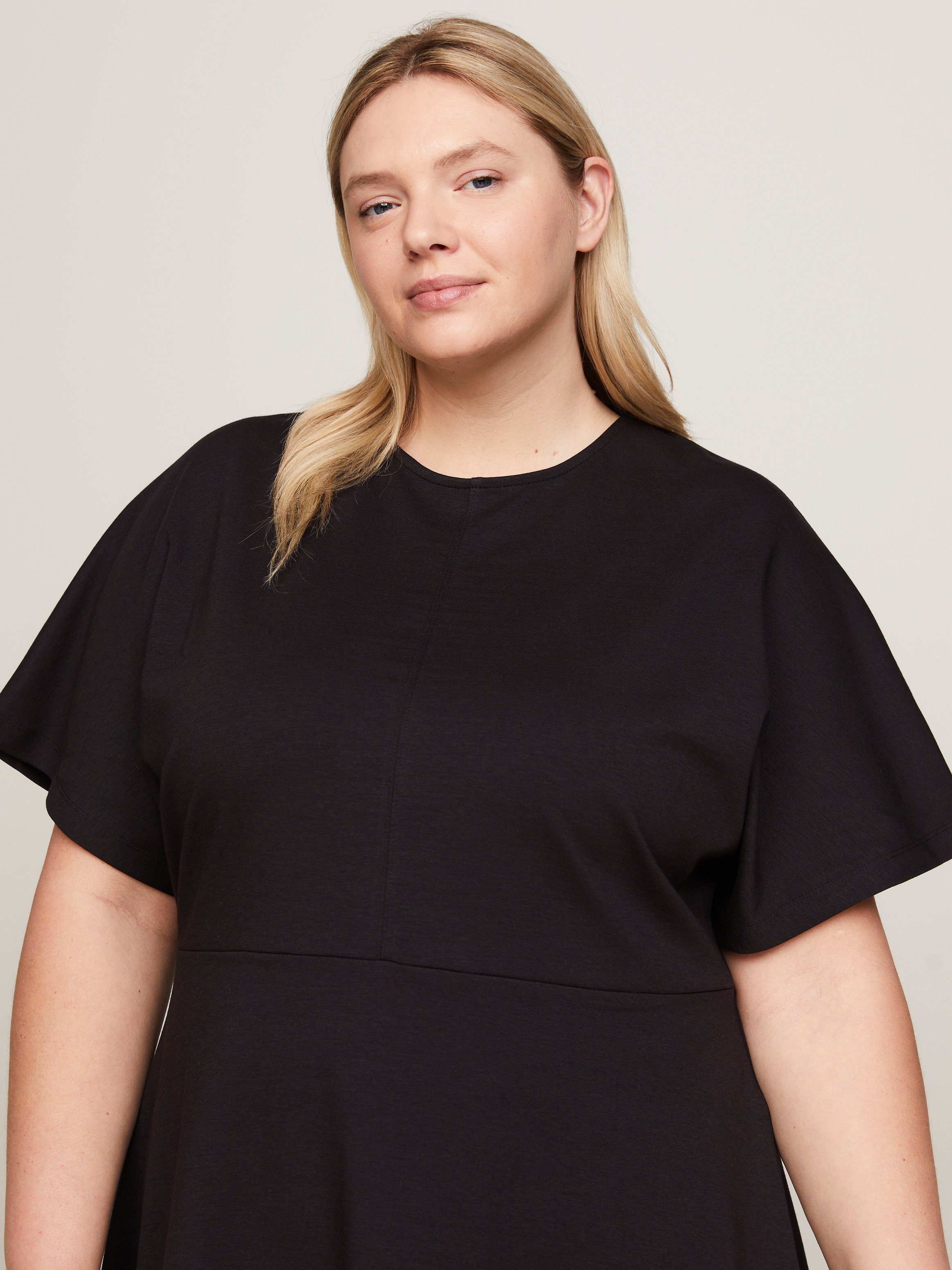 Tommy Hilfiger Curve Blousejurk CRV F&F C-NK TSHIRT DRESS SS