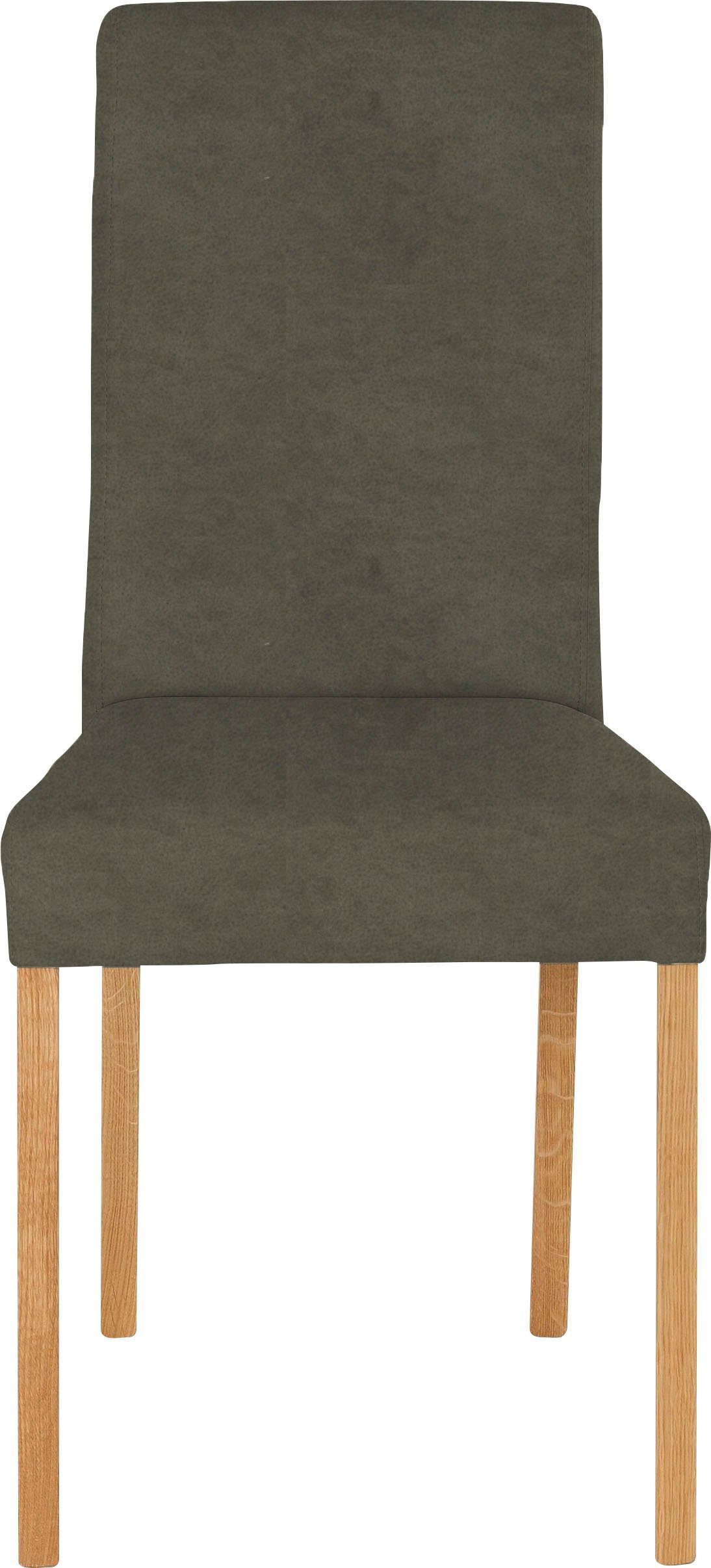 Home affaire Stoel met 4 poten Bologna Frame van massief hout (set)