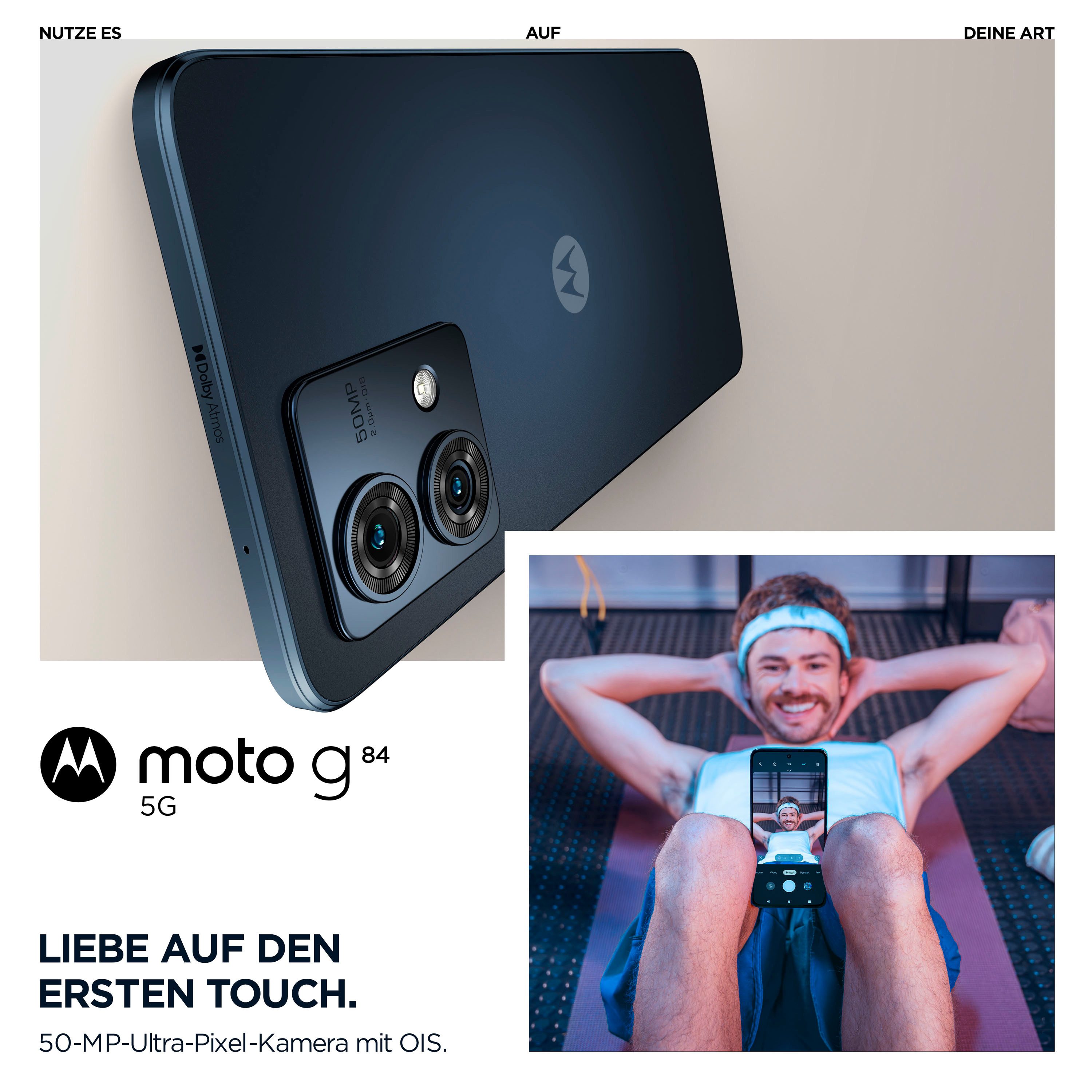 Motorola Smartphone Moto g84 5G, 256 GB, 2 sleuven voor sim/geheugen of sim/sim