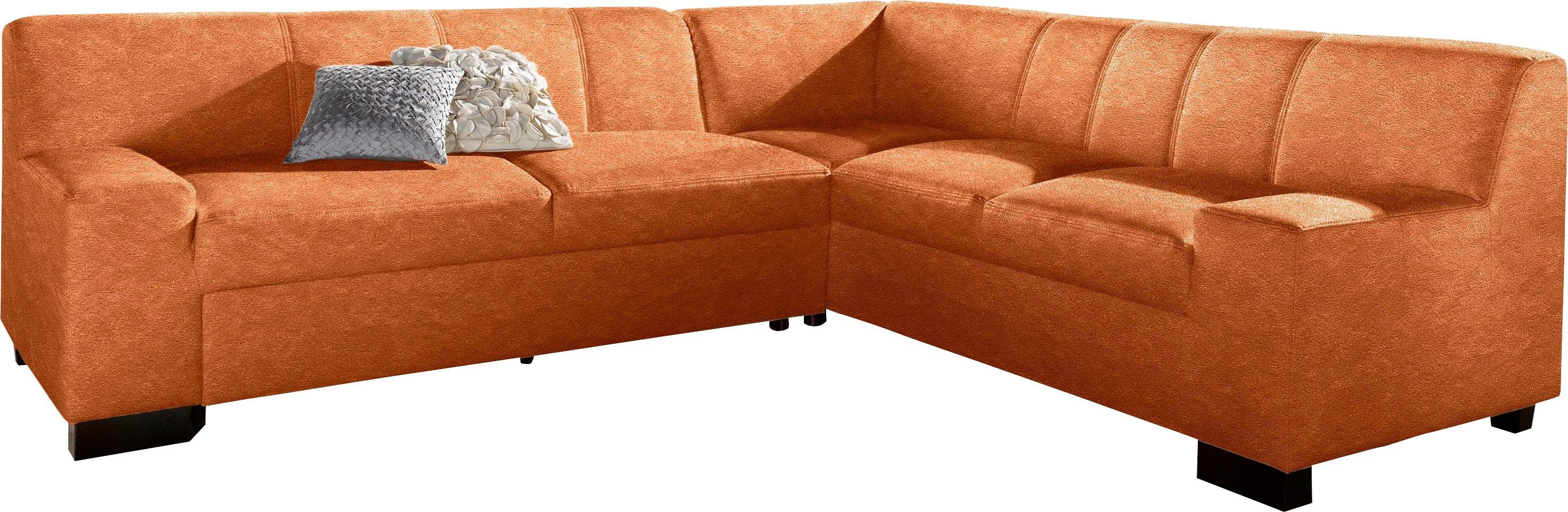DOMO collection Hoekbank Norma, moderne armleuningen, tijdloos en elegant, L-vorm