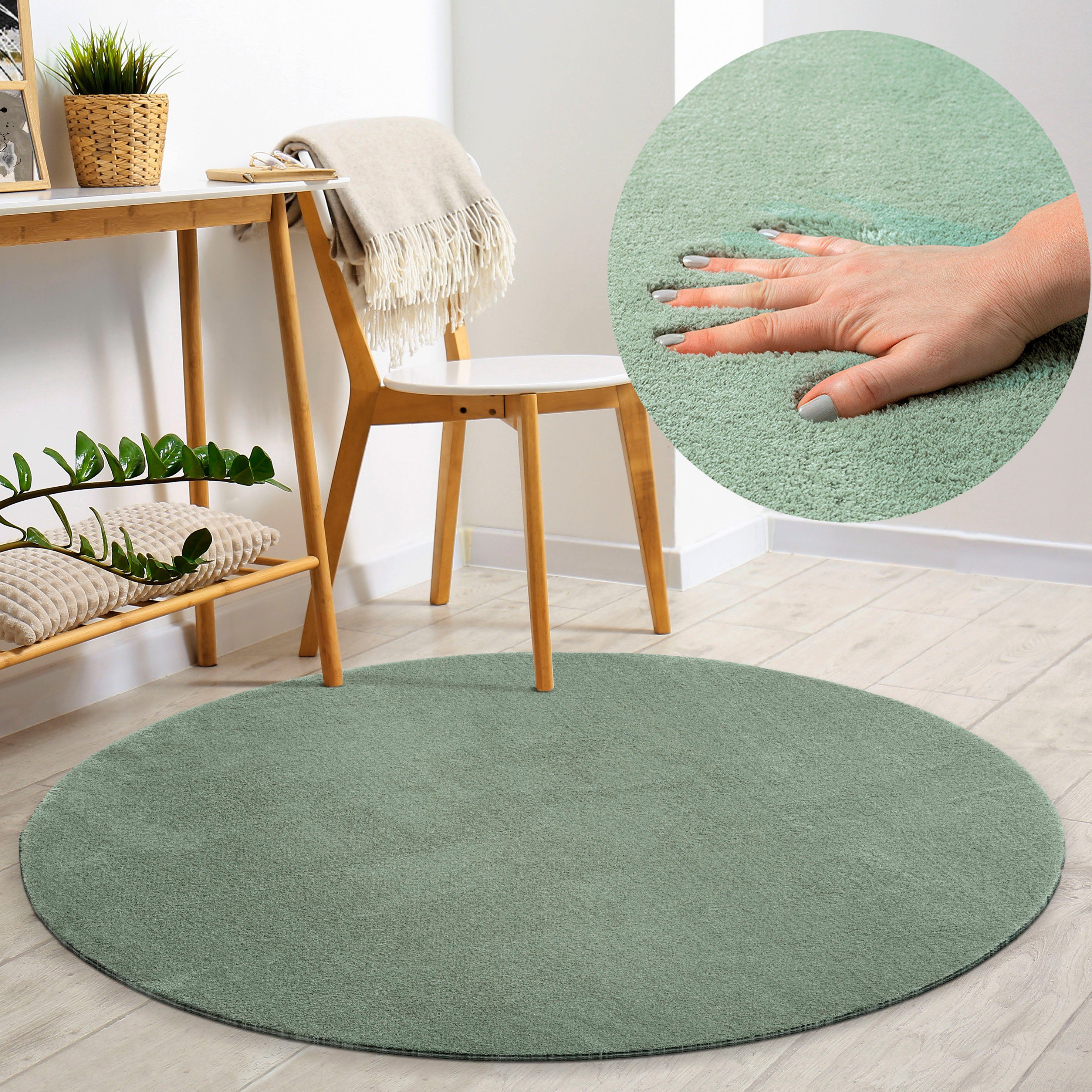 merinos Vloerkleed Loft 37 Vloerkleed van imitatiebont bijzonder zacht en behaaglijk, voelt als bont
