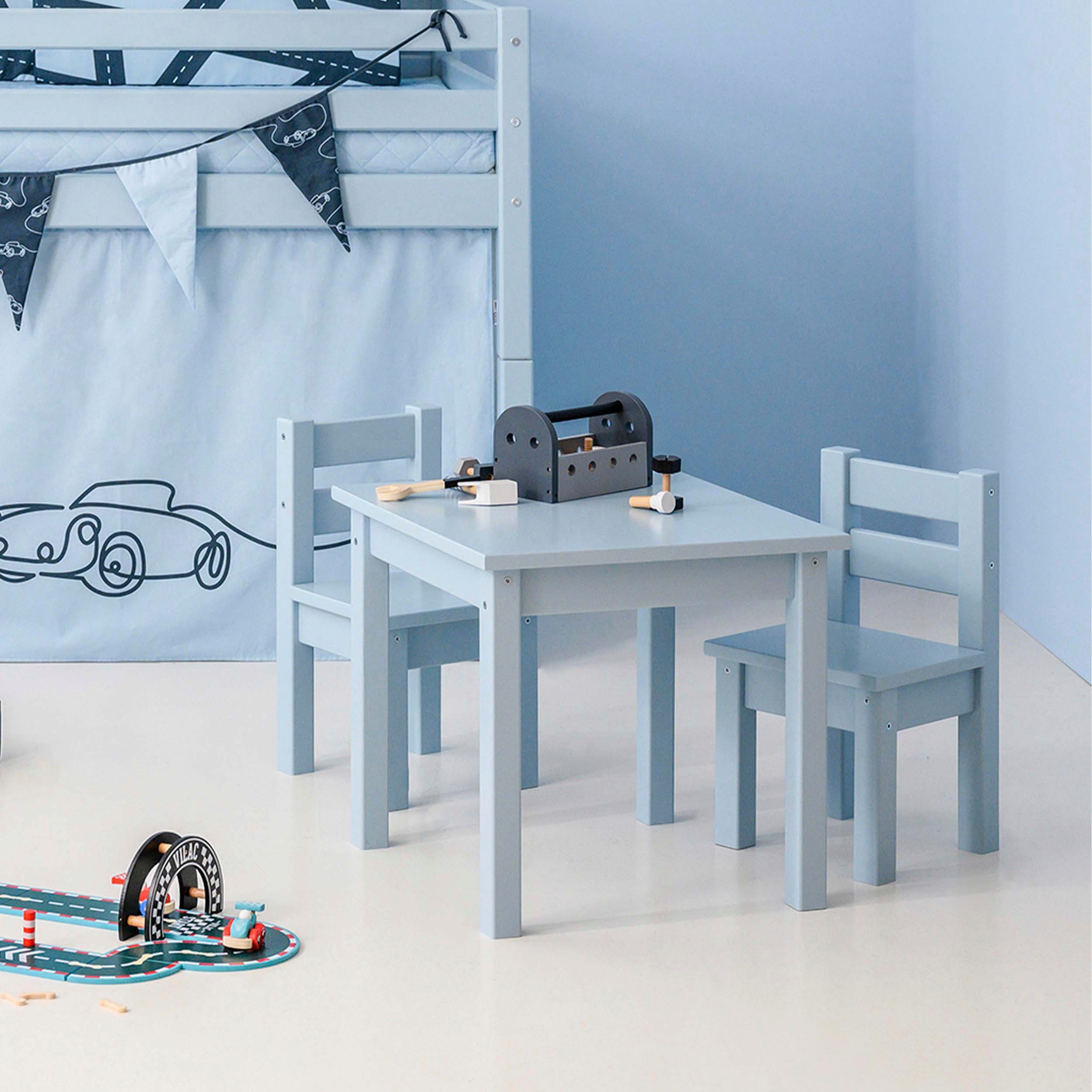 Hoppekids Kinderzithoek MADS kinderzithoek in vele kleuren, met een stoel (set, 2-delig) bankjes & fauteuils blauw
