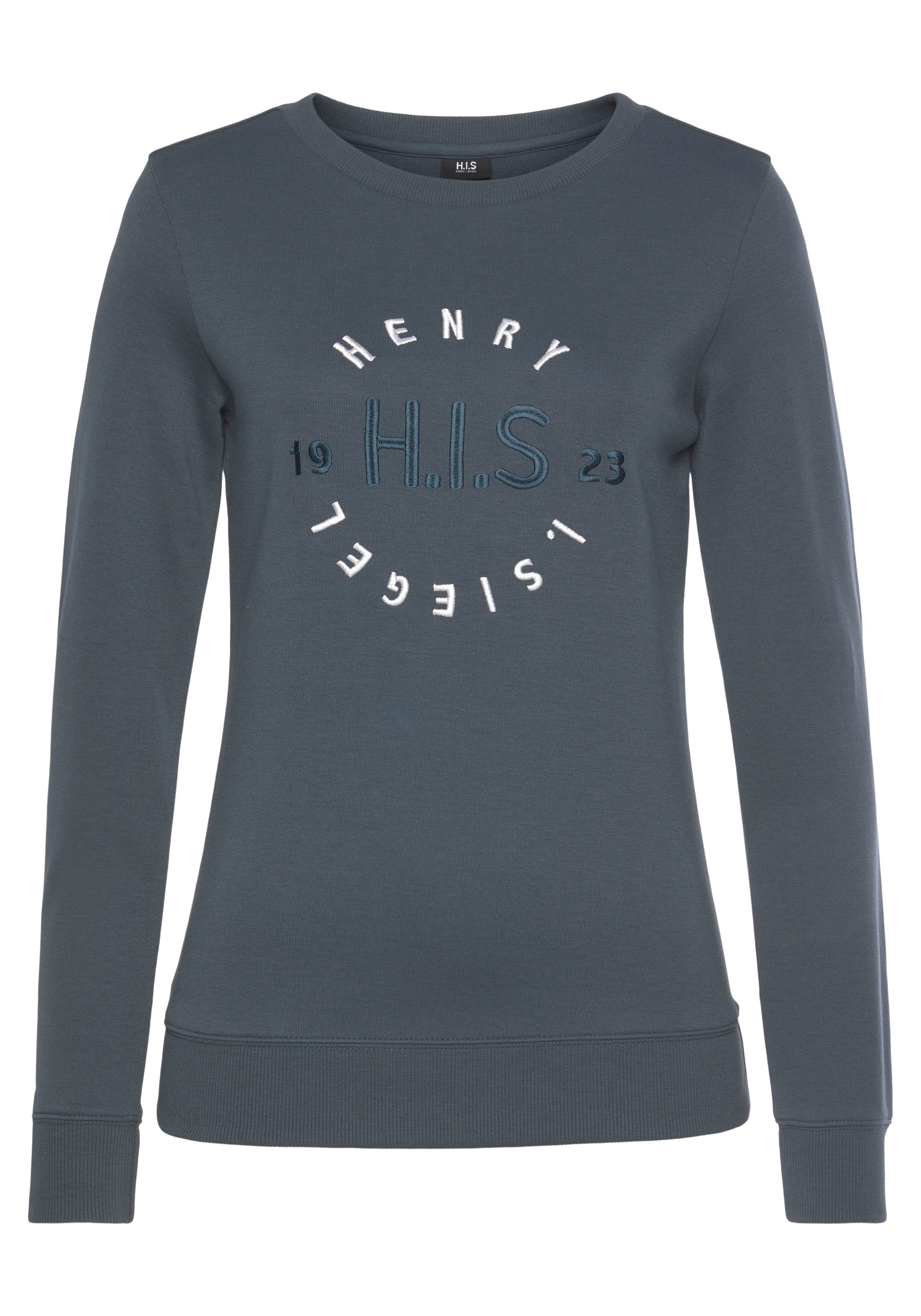 H.I.S Sweatshirt met grote logo-borduurwerk, loungepak