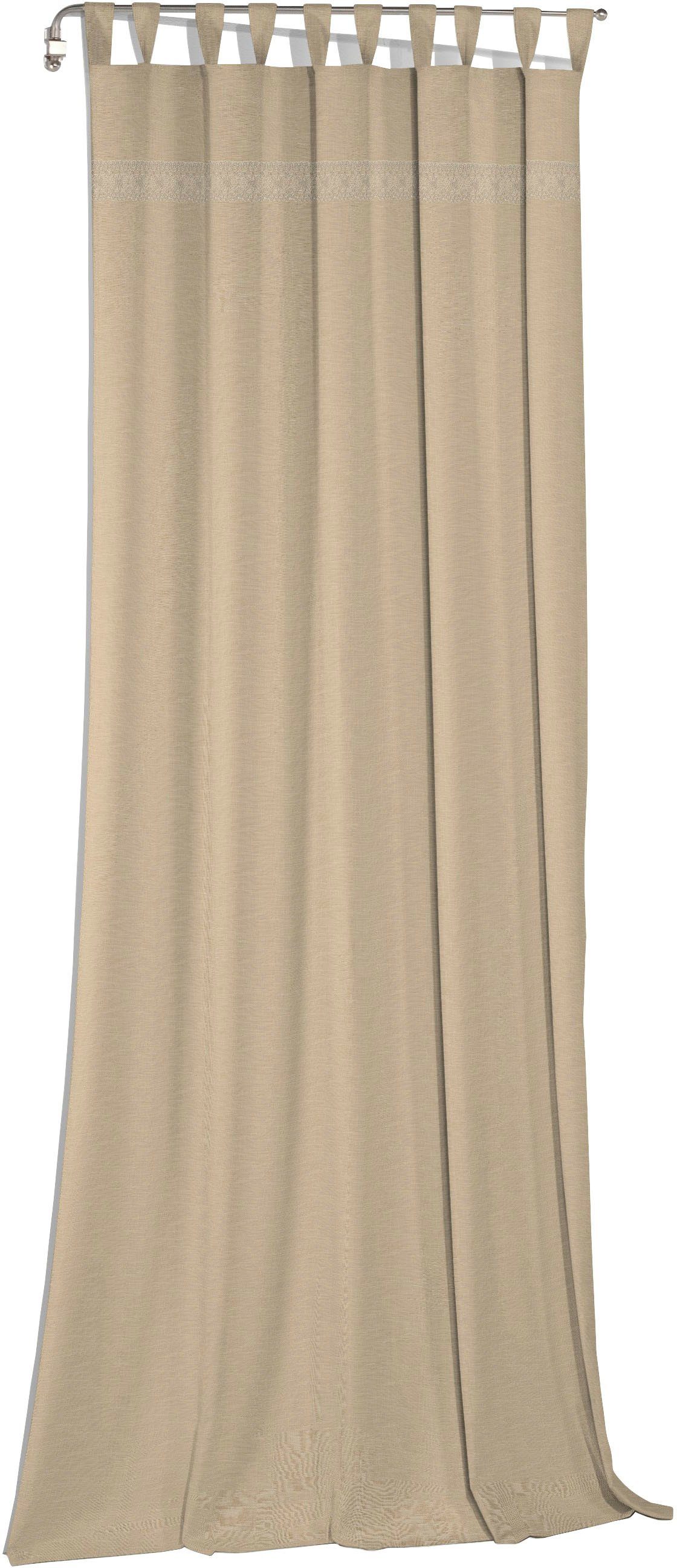 Wirth Gordijn WIESSEE (1 stuk) kant & klaar gordijnen maat 150 cm x 335 cm beige