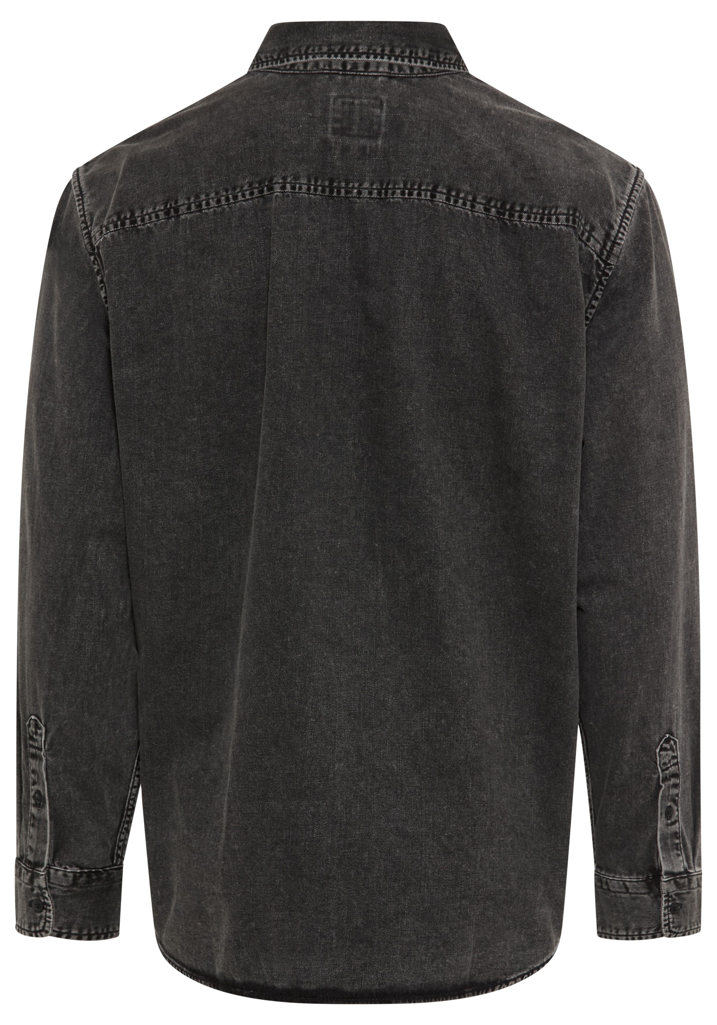 Levi's® Overhemd met lange mouwen AUTHENTIC BUTTON DOWN met ton-in-ton logo-borduursel op de borst