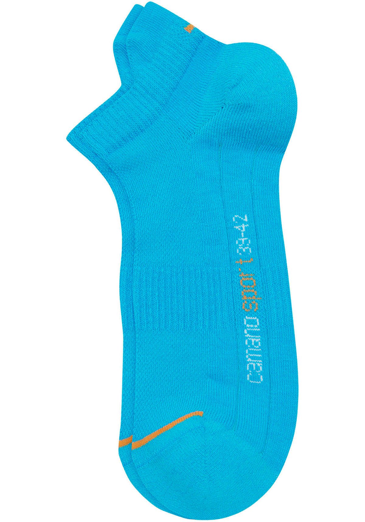 Camano Sneakersokken Function met micro-pluche op hiel en tenen (set, 4 paar)