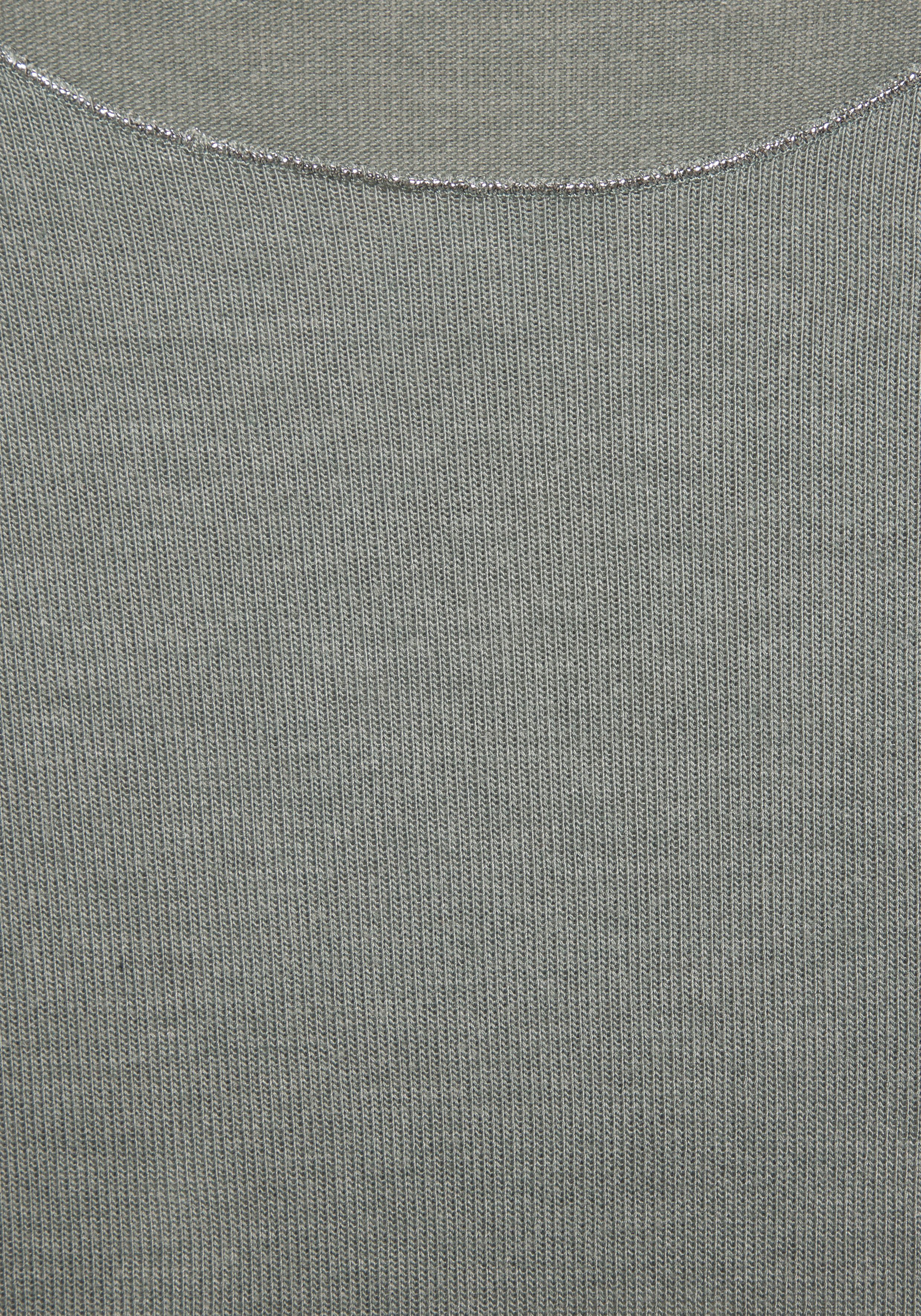 Lascana Shirt met ronde hals Met fijne glinsterende afwerking