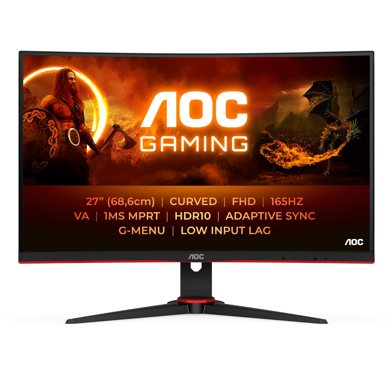 AOC Gaming-monitor C27G2E/BK, 68,5 cm / 27", FHD