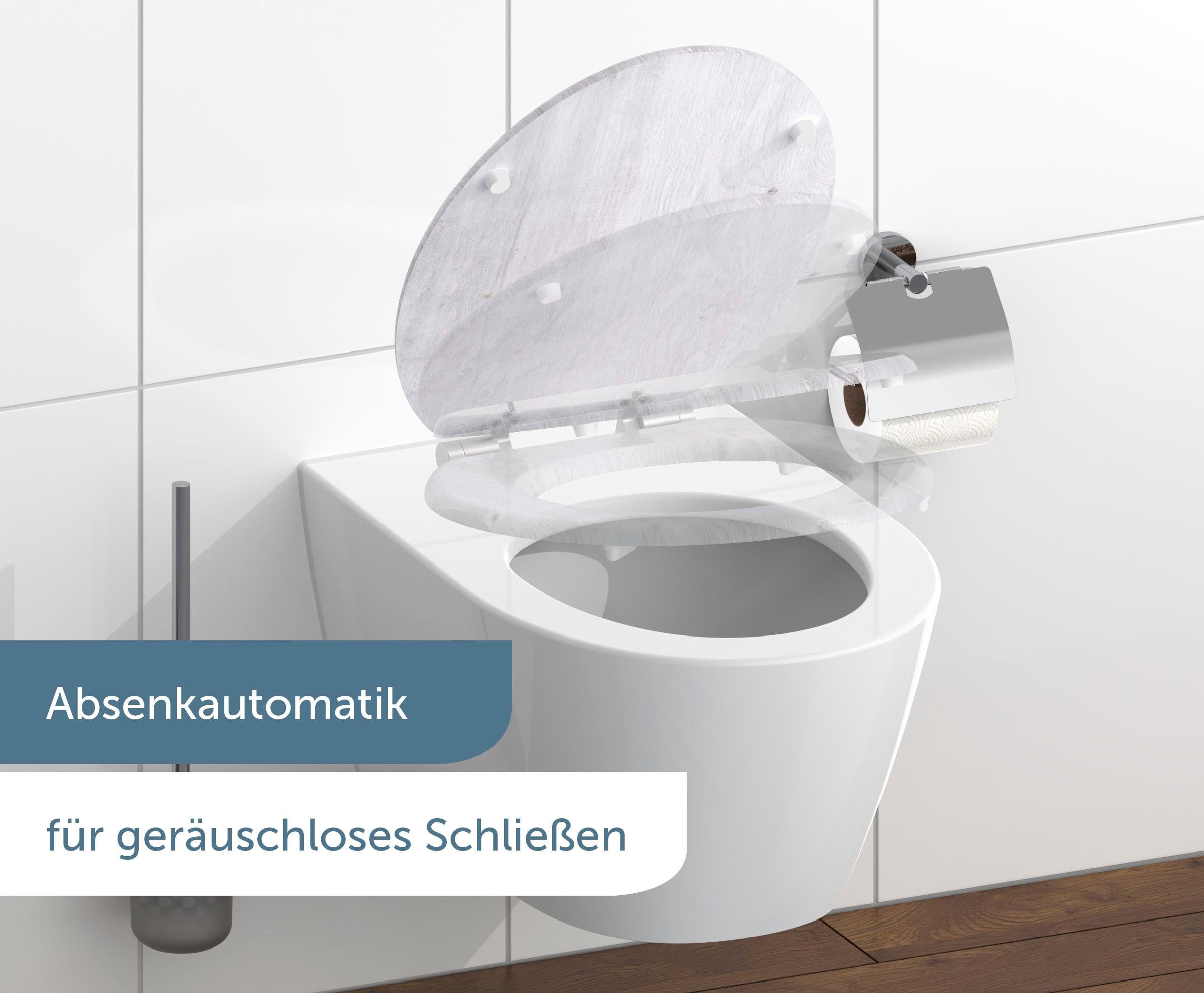 Schütte Toiletzitting Light Wood met softclosemechanisme en mdf-kern