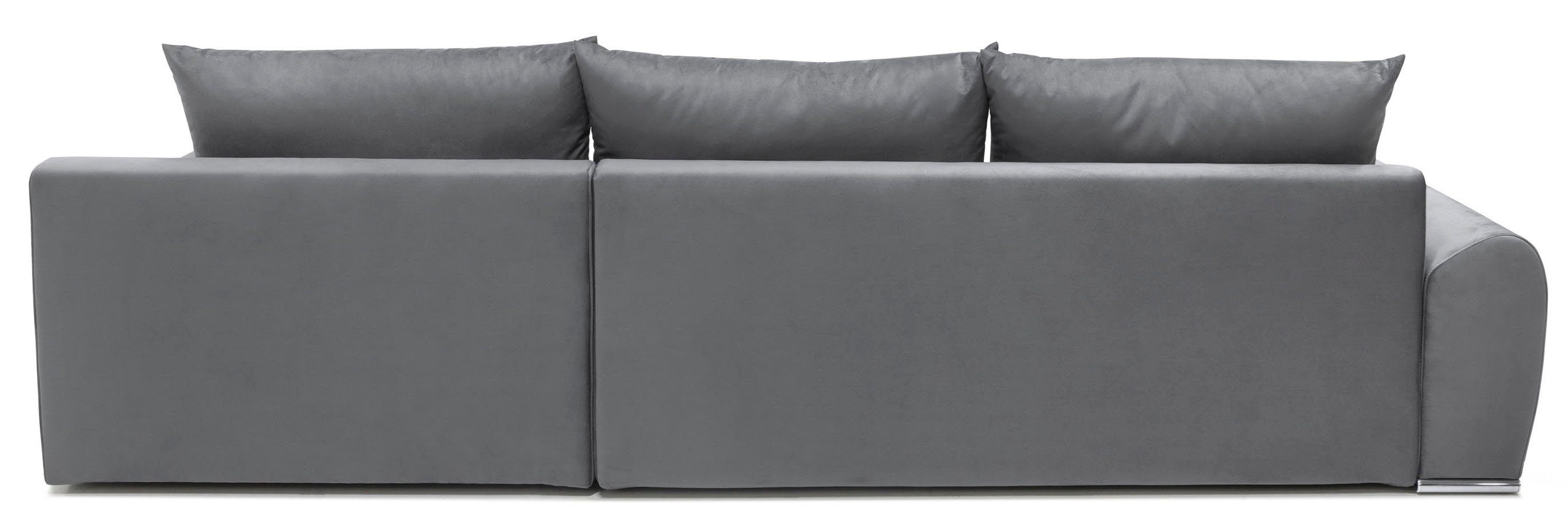 COLLECTION AB Hoekbank Bilbao L-vorm incl. slaapfunctie, bedbox en sierkussens met stras