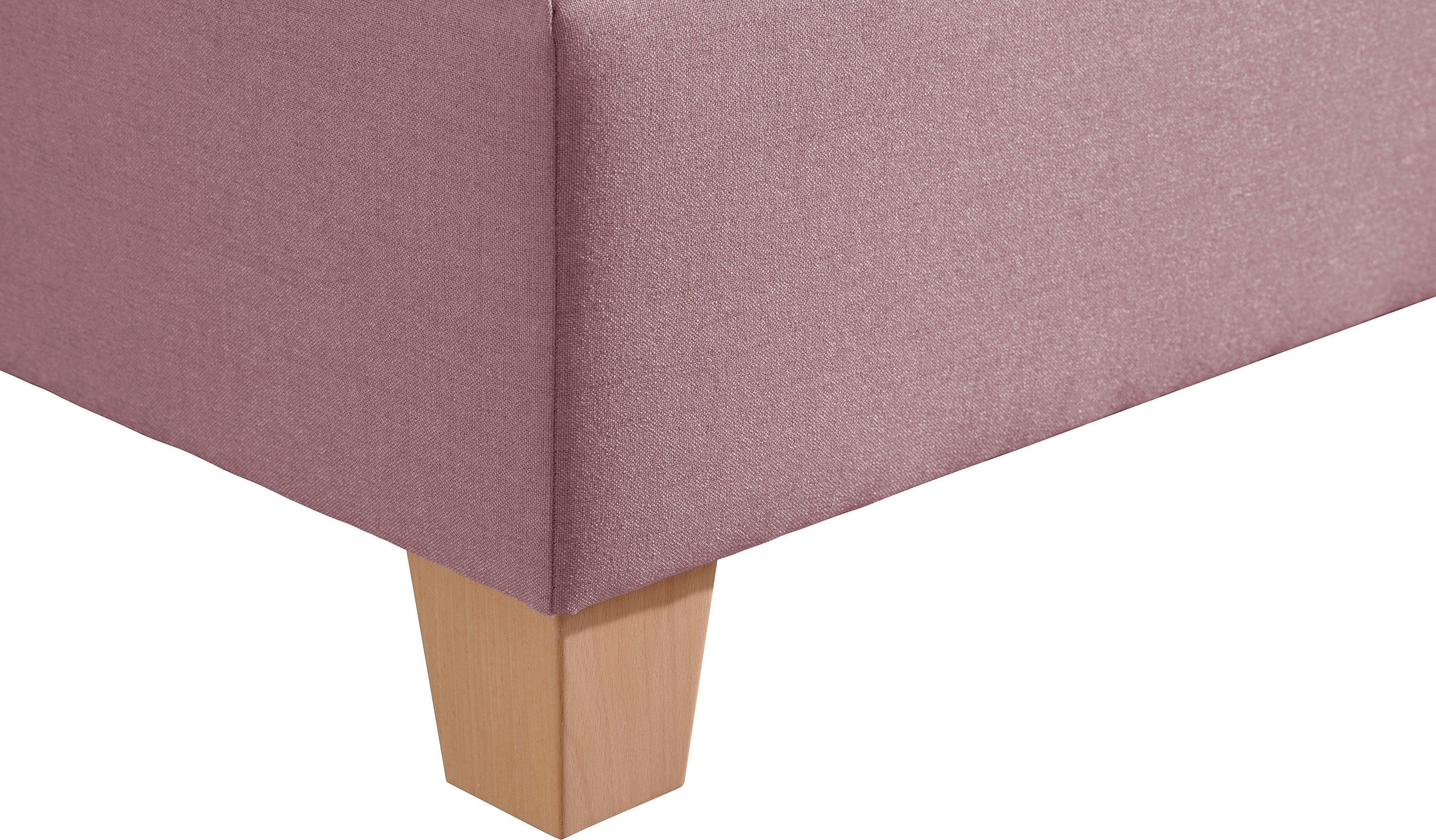 Home affaire Boxspring Fargo inclusief topper, in 3 soorten matrassen, in fluweel of structuurstof