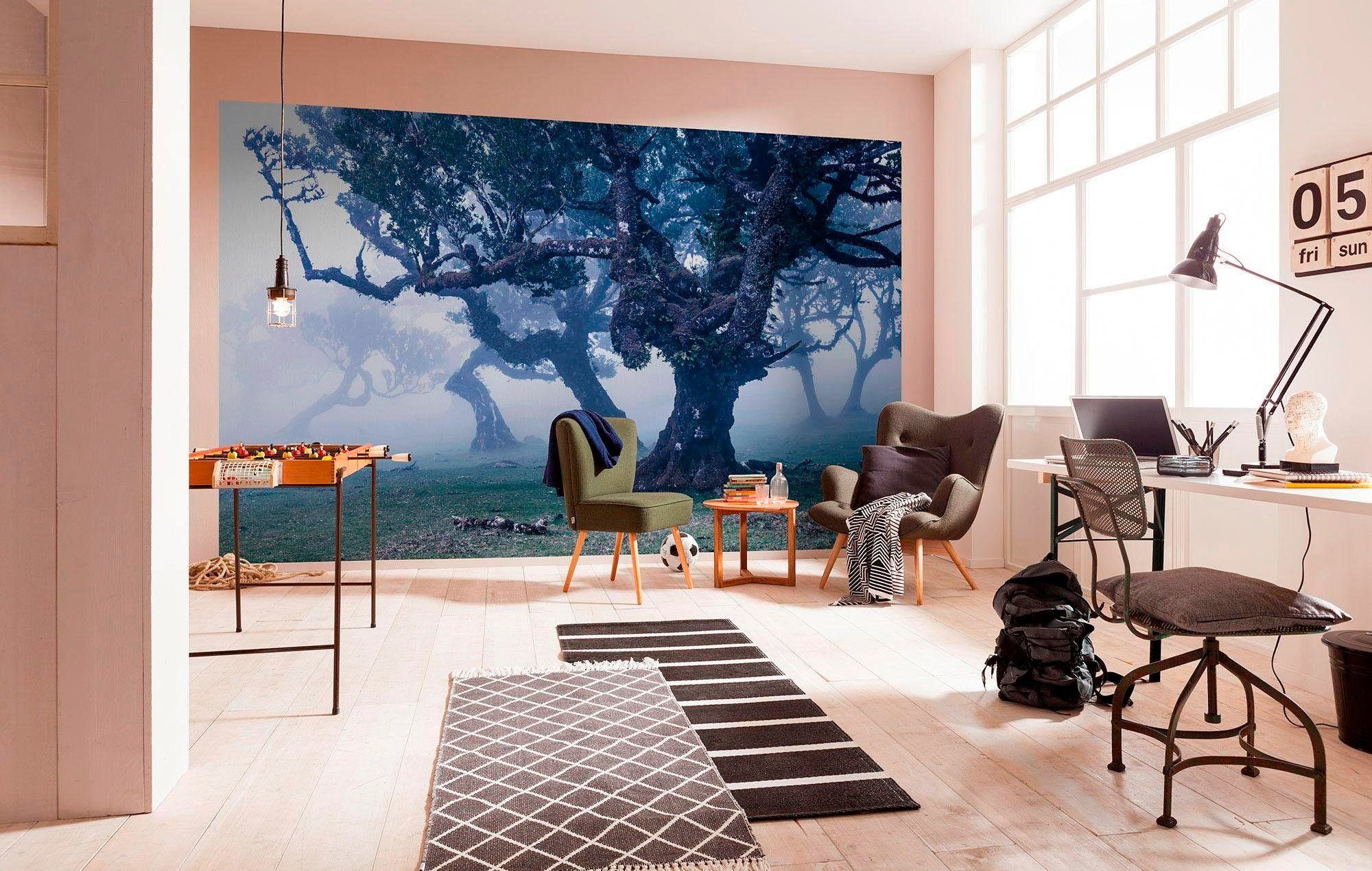 Komar Vliesbehang Digitale print vlies - Ghost Line - Afmeting 400 x 250 cm (1 stuk)