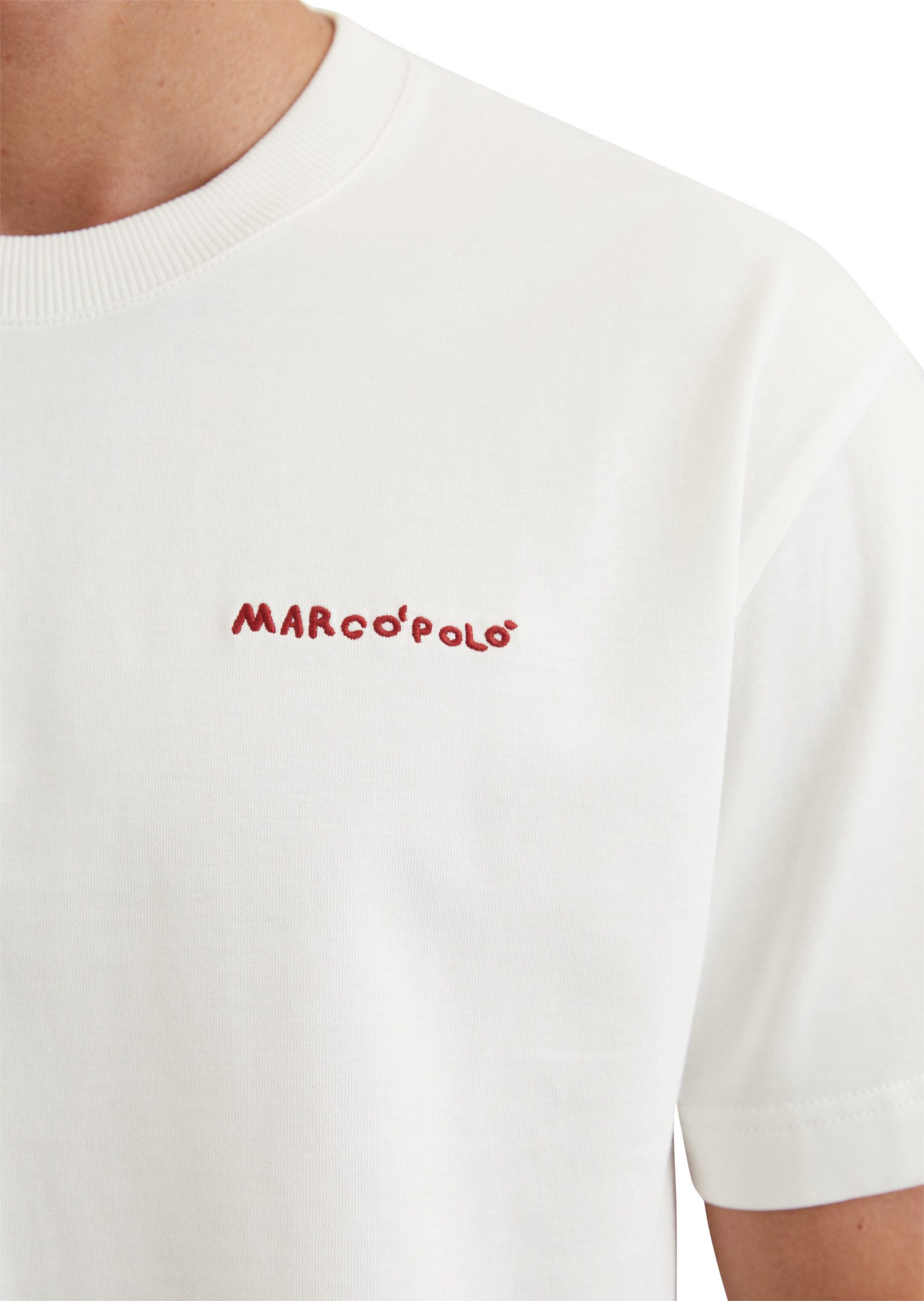 Marc O'Polo T-shirt met grote print op de rug