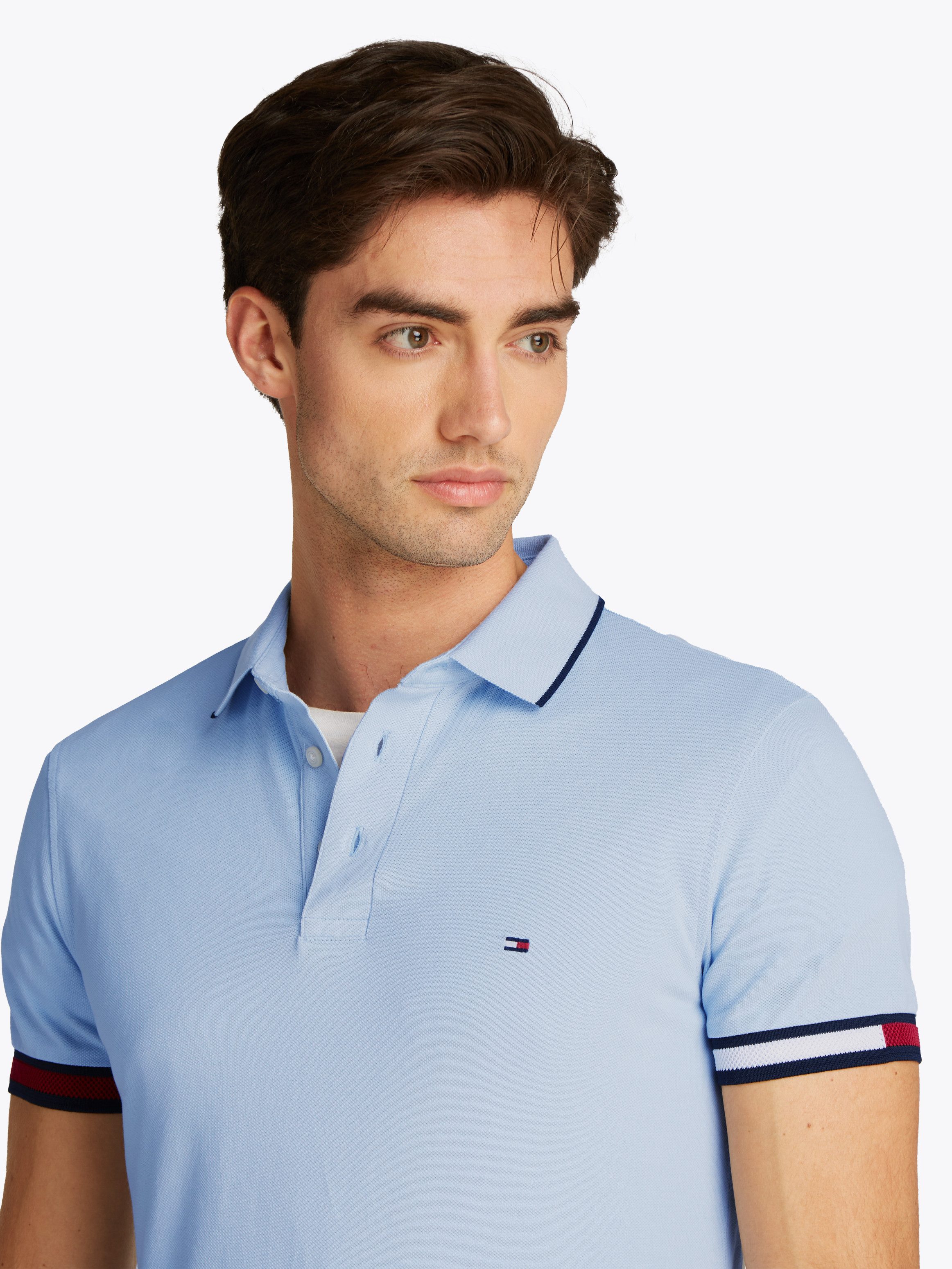 Tommy Hilfiger Poloshirt FLAG CUFF SLIM FIT POLO