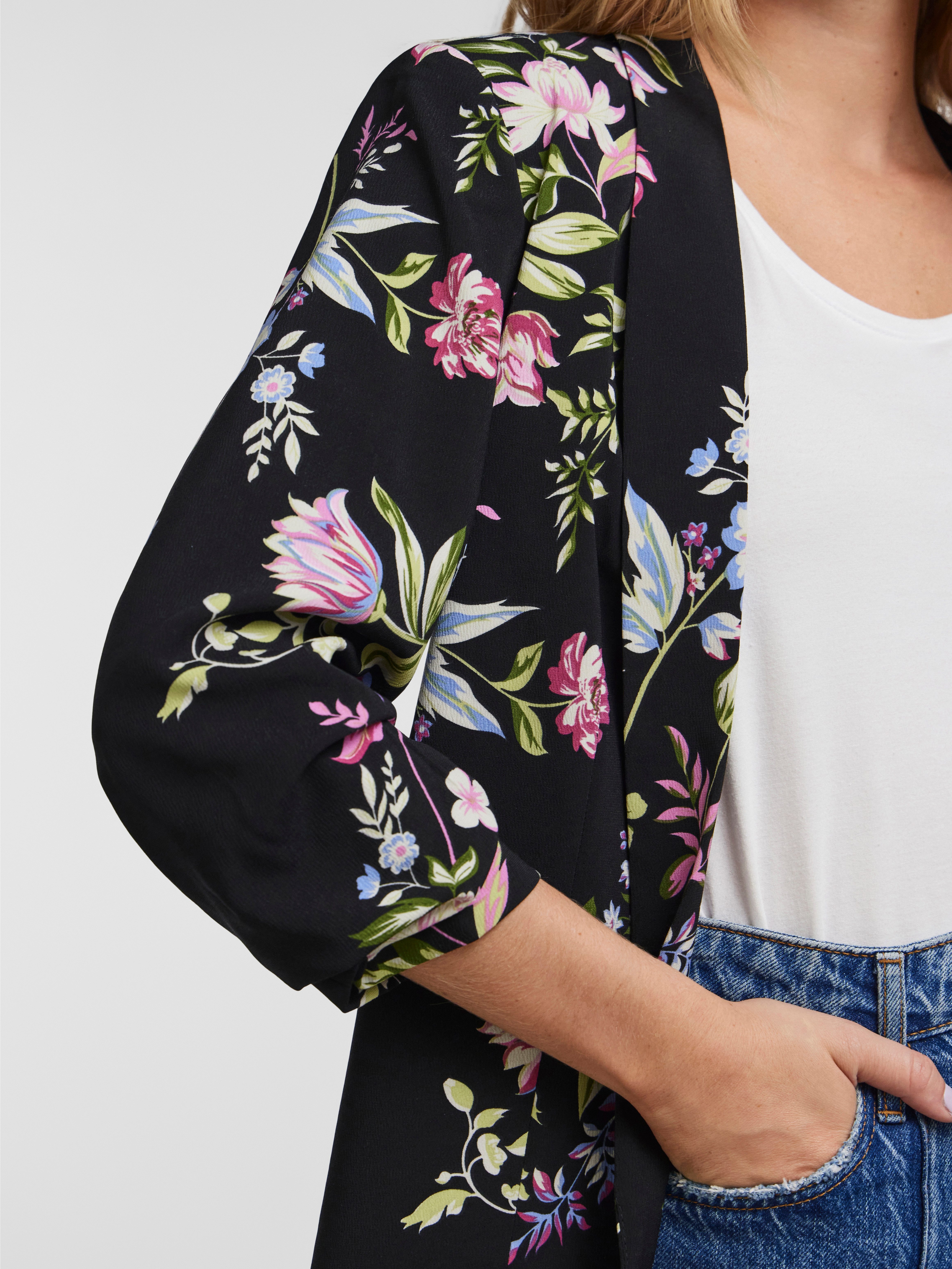 pieces Blouseblazer PCBOSELLA 3/4 PRINTED BLAZER NOOS