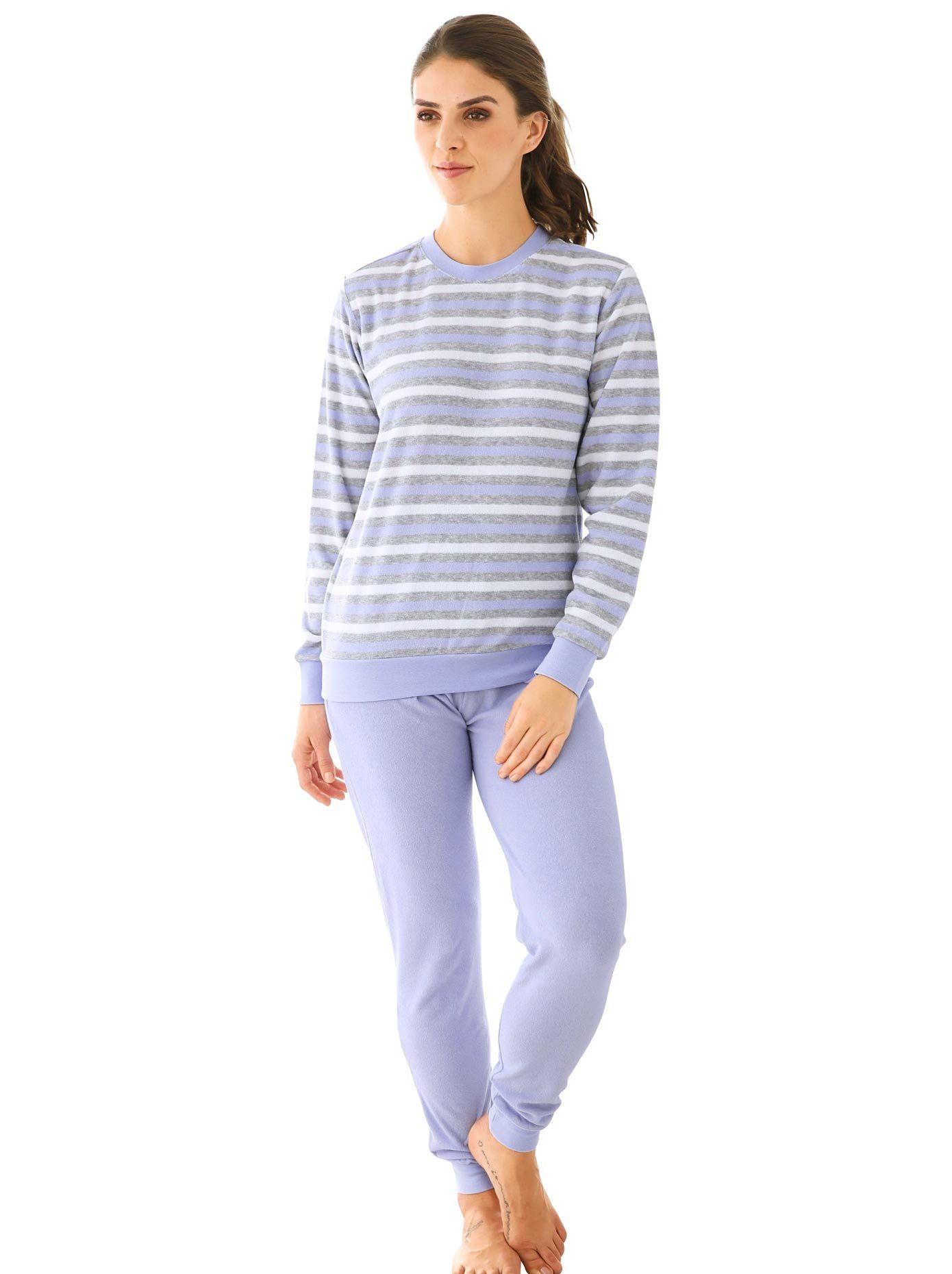 OTTO Pyjama dames pyjama's maat 44/46 paars