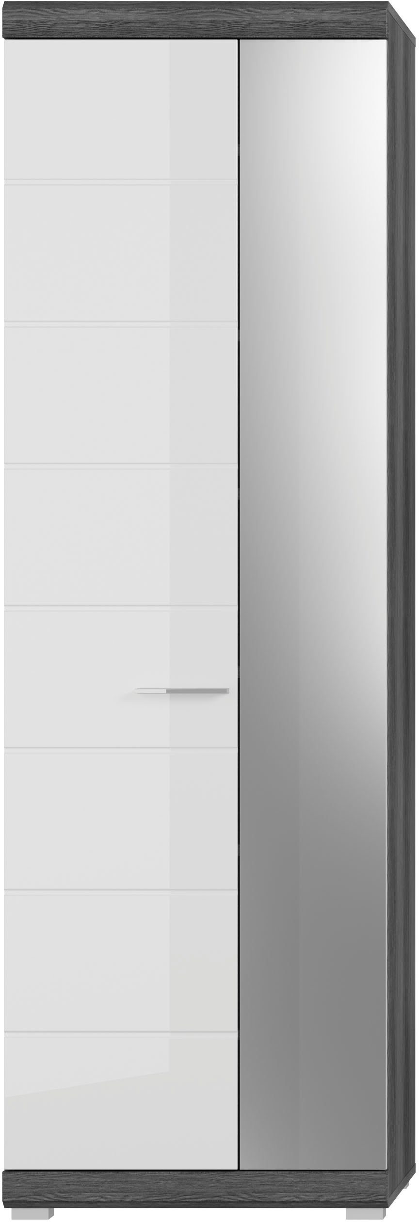INOSIGN Kledingkast Siena, Hoogte 197 cm, 2 Deuren, 4 Planken, uitschuifbare kledingstang