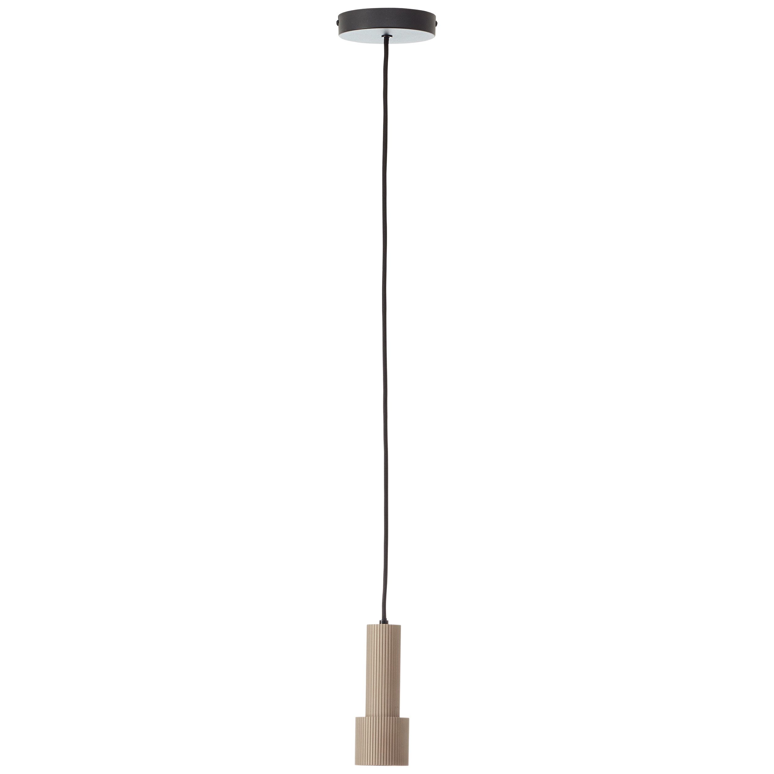 Brilliant Leuchten Hanglamp Cadiz 150 x 13 cm, gu10, inkortbaar, aluminium, mat zwart/bronzen kleur