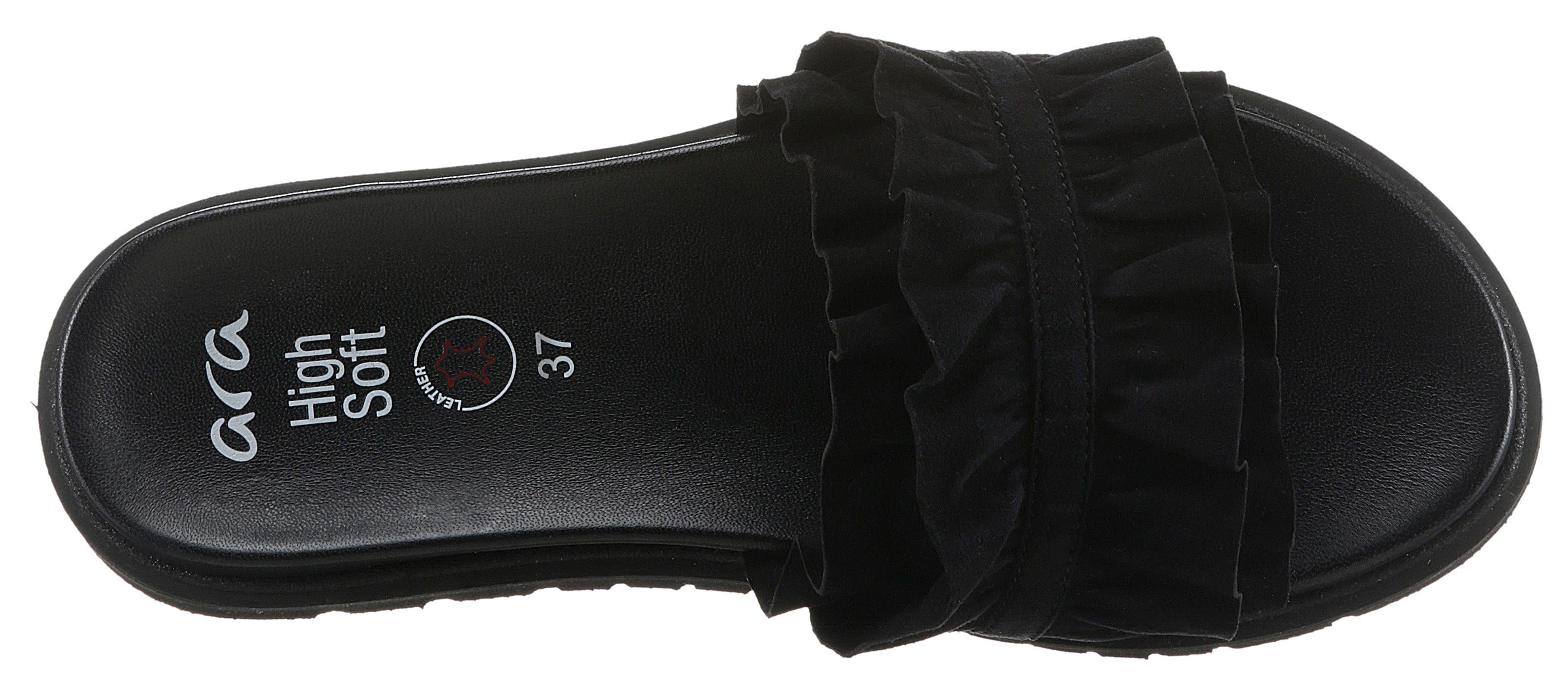 Ara Slippers KENT , sleehak, zomerschoen, pantoffels met slip-on