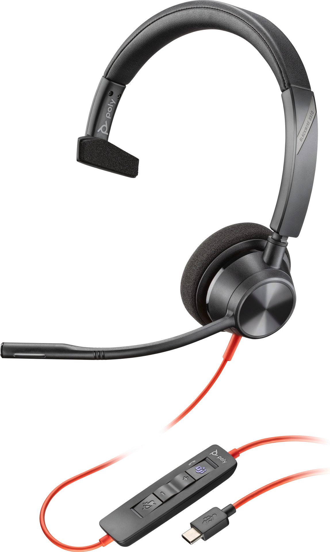 Poly Headset Blackwire C3310 Mono USB-C/A Teams