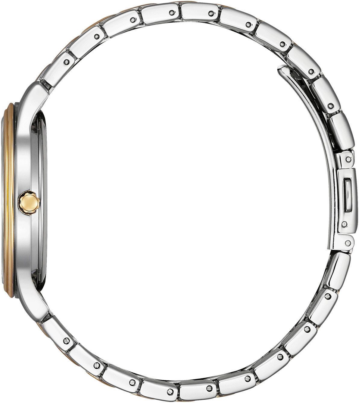 Citizen Solarhorloge Polshorloge, dameshorloge, roestvrijstalen band, batterijontladingsindicator