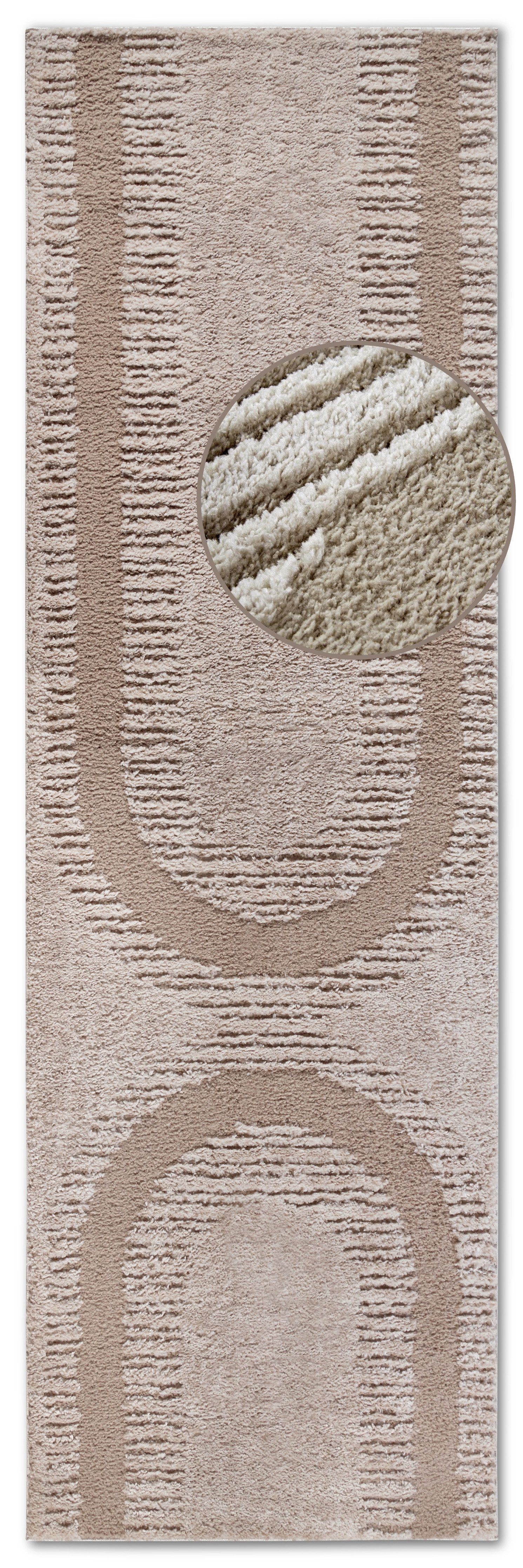 ELLE DECORATION Design-vloerkleed Bartoux Hoogpolig, shaggy, loper, zacht, langpolig, modern, hoog-laag effect