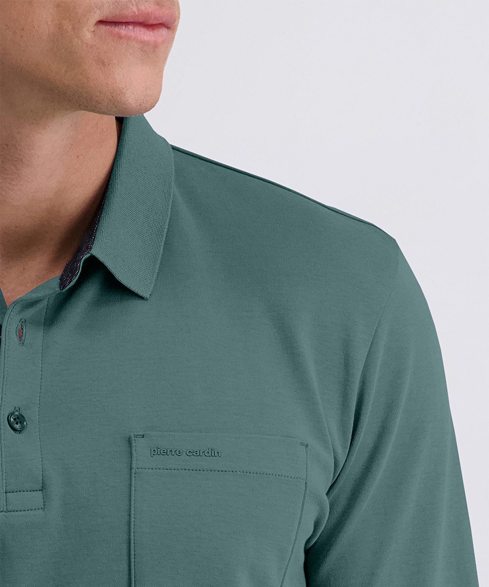 Pierre Cardin Poloshirt met lange mouwen